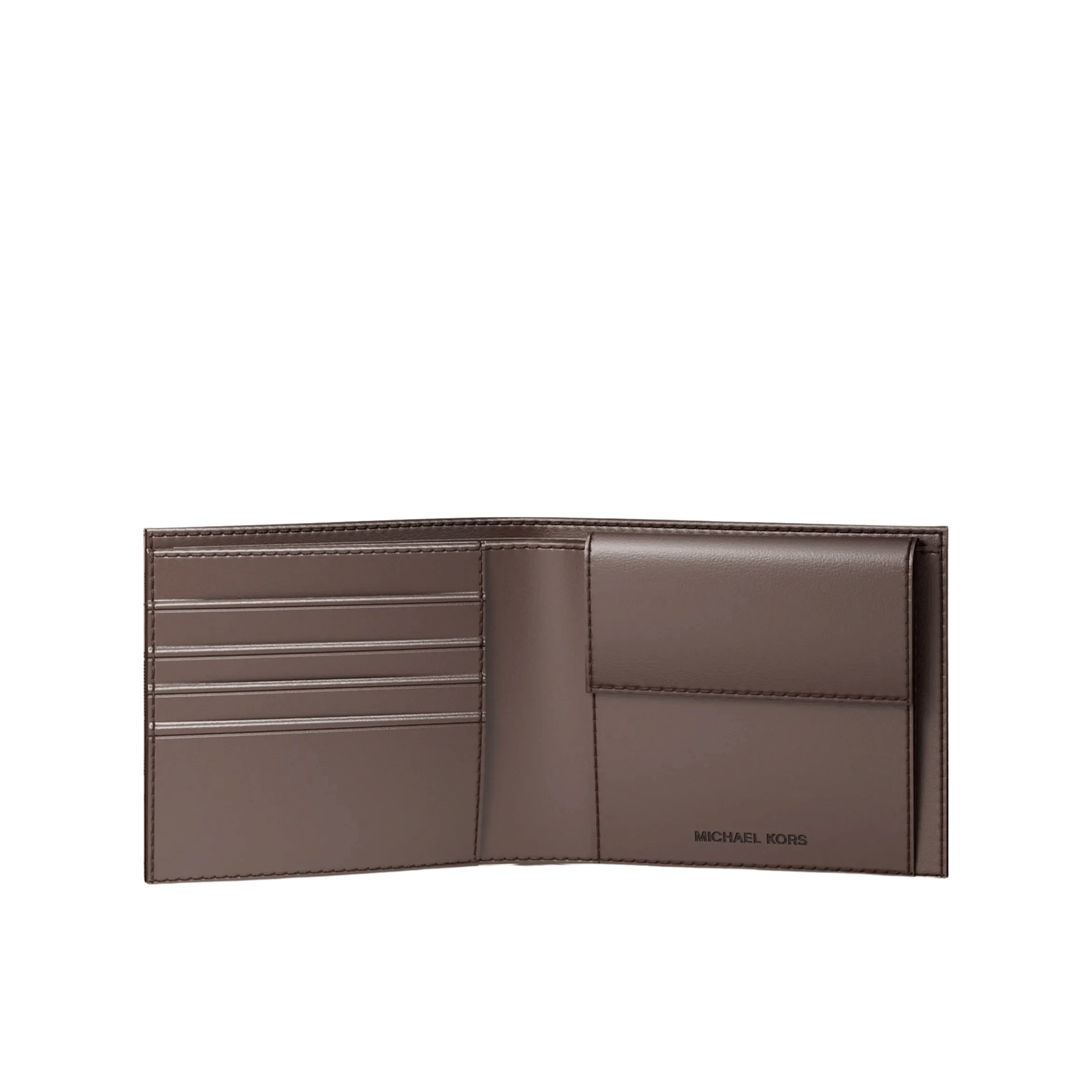Michael Kors Men Cooper Logo Billfold Wallet With Coin Pouch - Camel