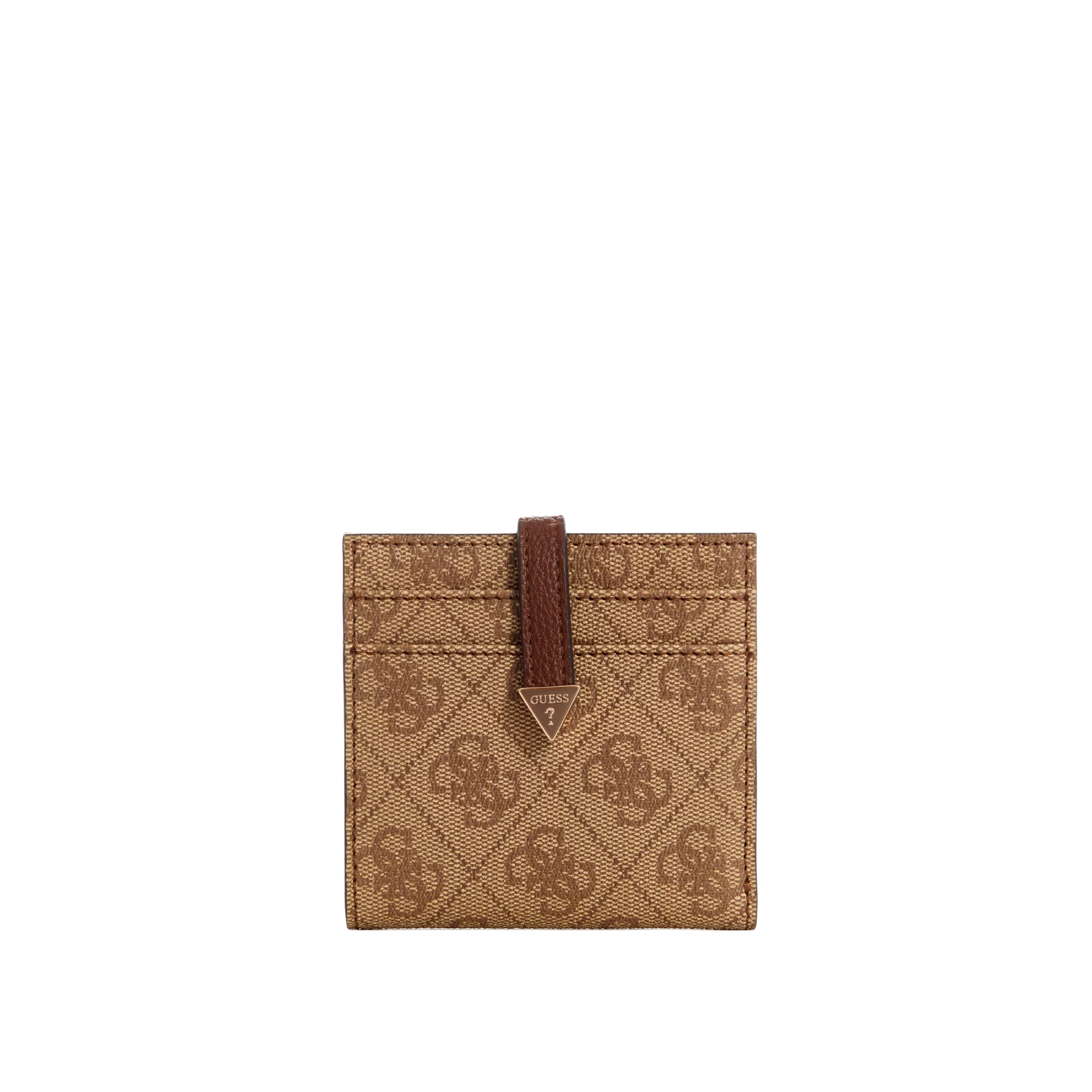 Guess Women Laurel Quattro G Card Case - Latte Logo