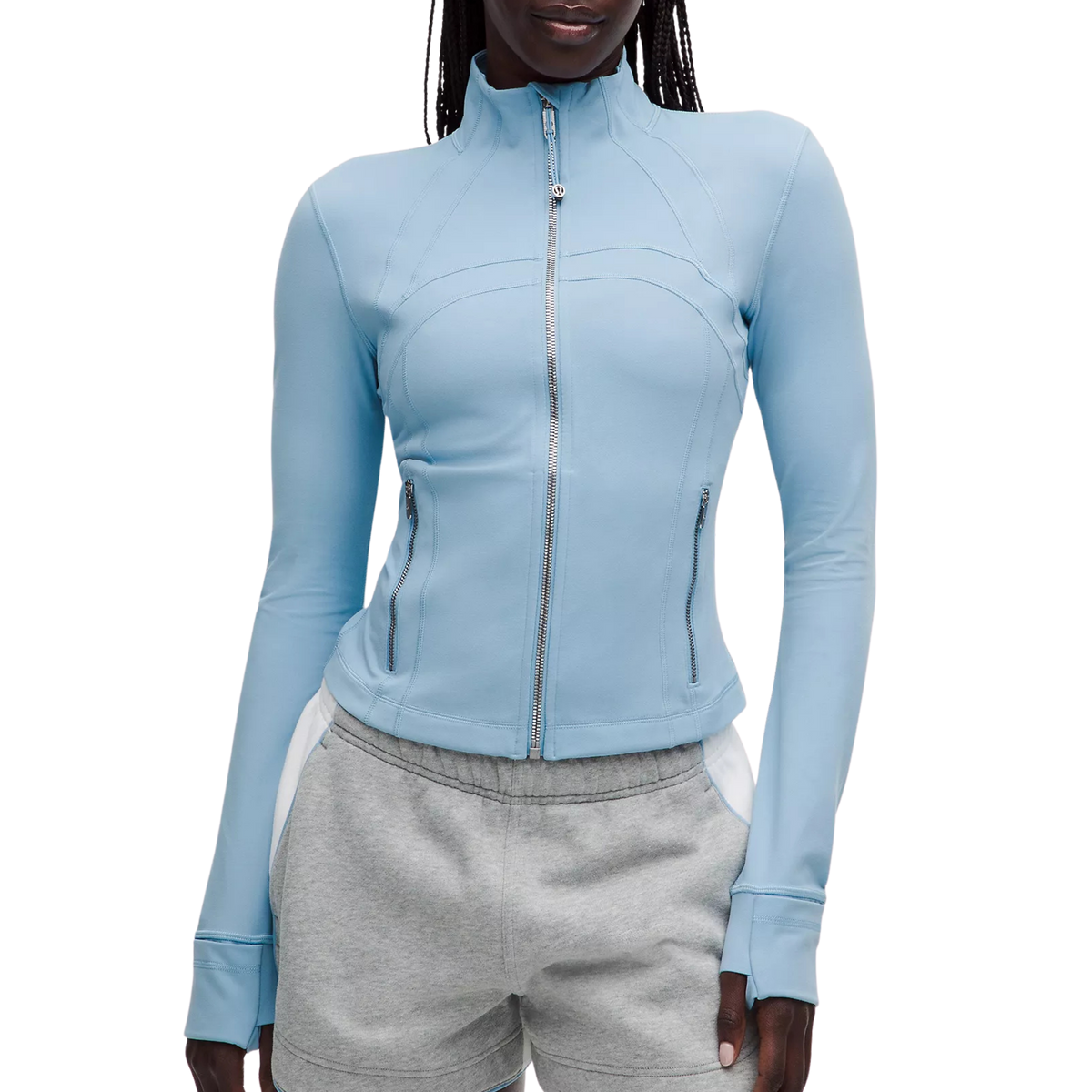 Lululemon Define Cropped Jacket - Dreamy Blue Mirror Silver