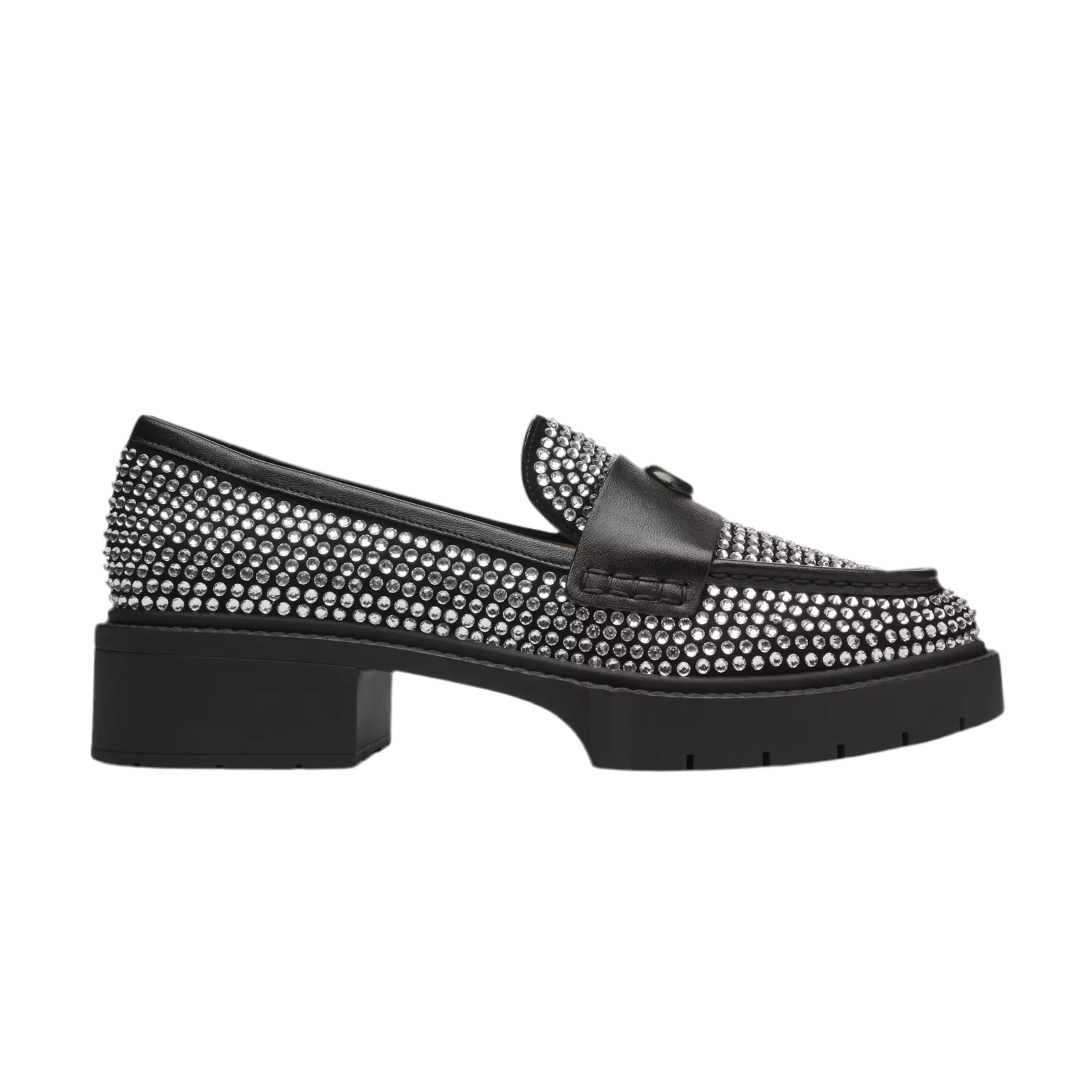 Coach Women's Leah Loafer - Black Crystal