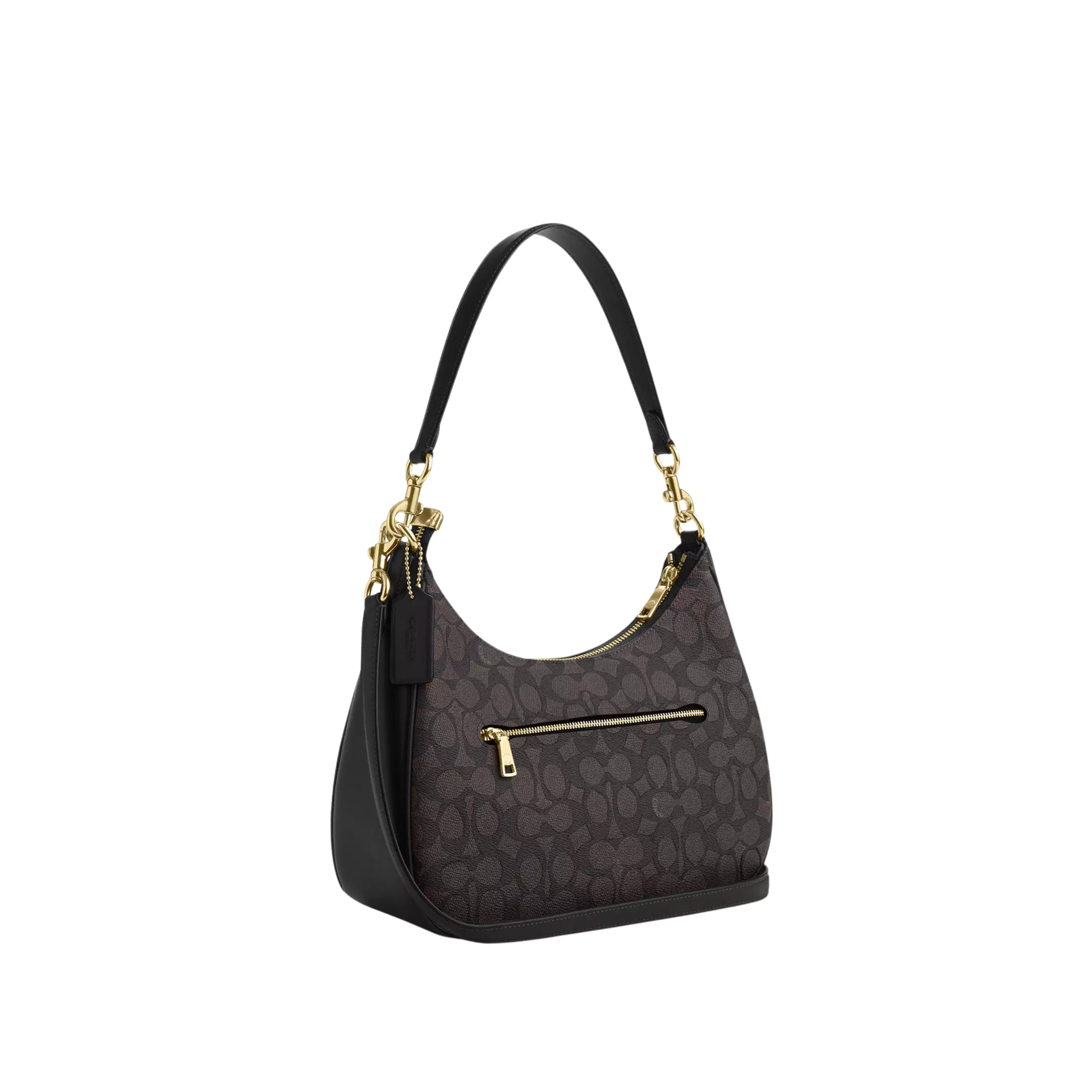 Coach Women Teri Hobo Bag - Gold Walnut Black