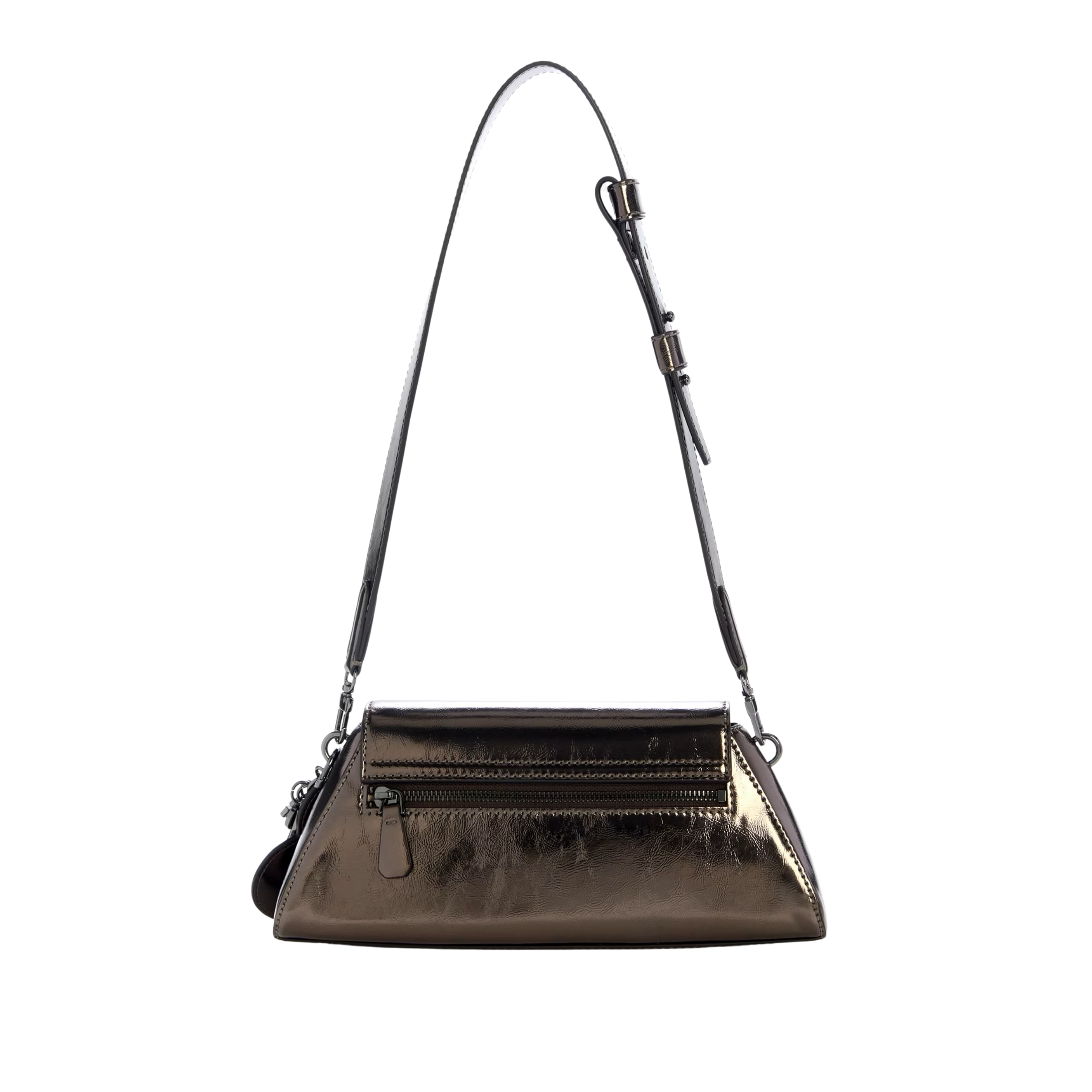 Guess Women Bolena Faux-Leather Shoulder Bag - Pewter