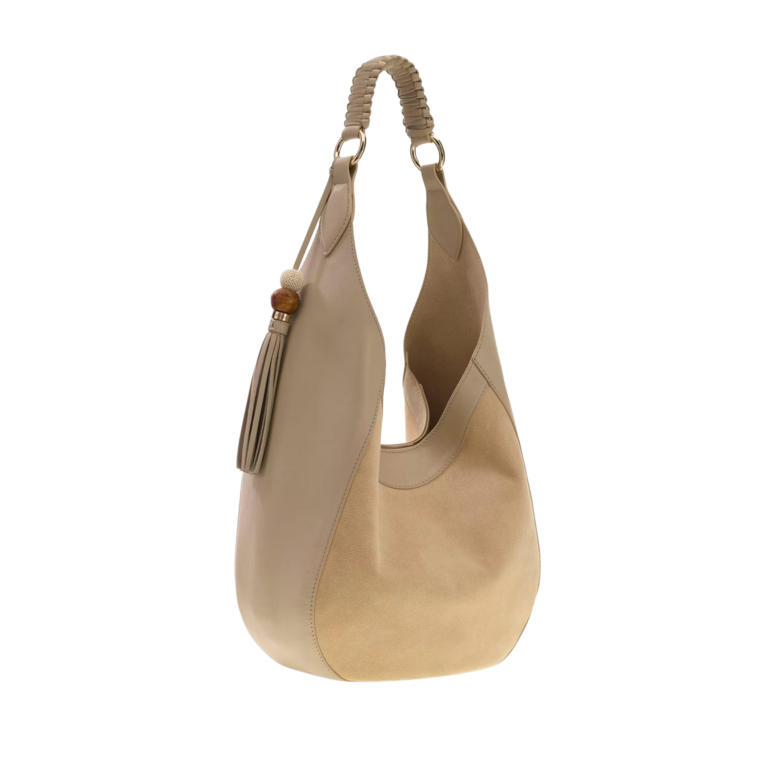 Guess Women Nina Genuine Leather Hobo Bag - San