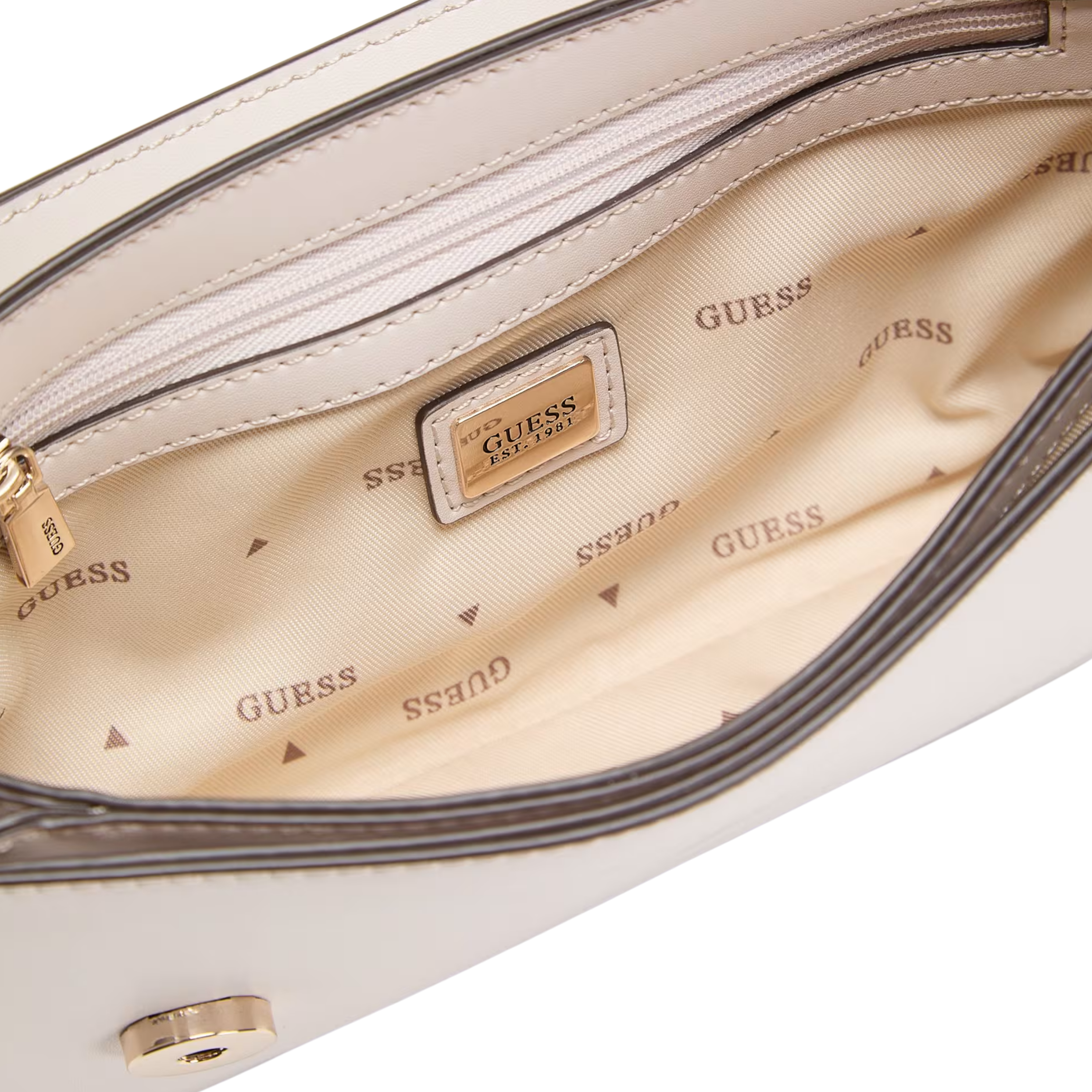 Guess Women Janie Logo Crossbody Bag - White
