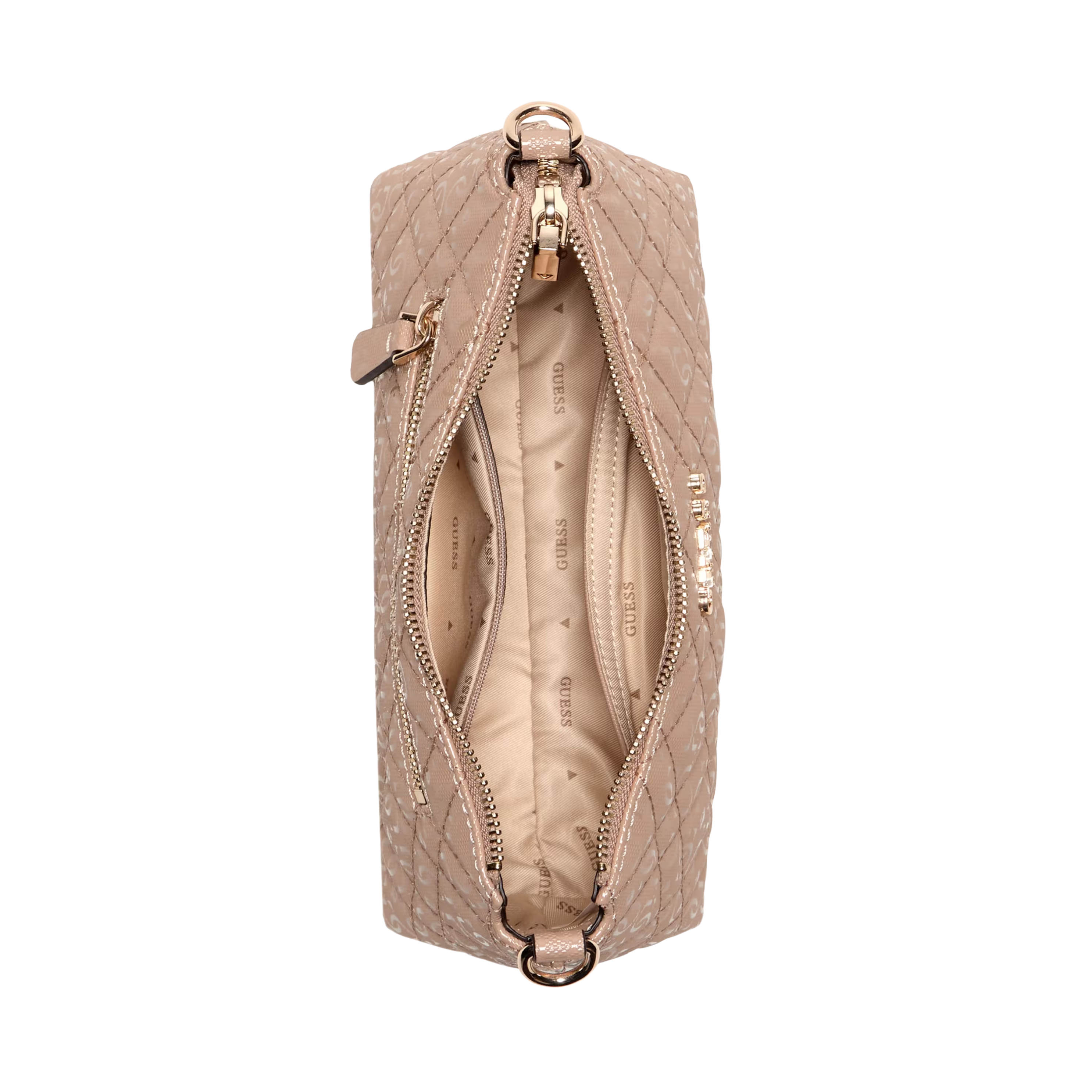 Guess Women Isemay Quilted Shoulder Bag - Beige