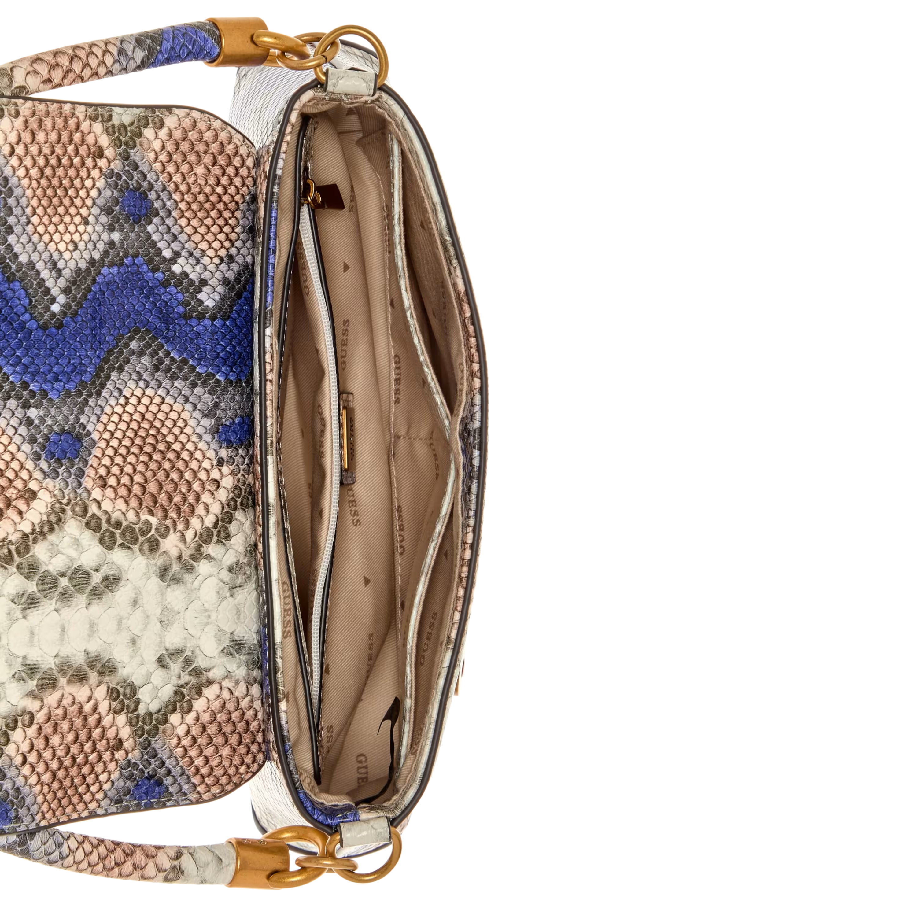 Guess Women Georgina Top Handle Flap - Sapphire Multi
