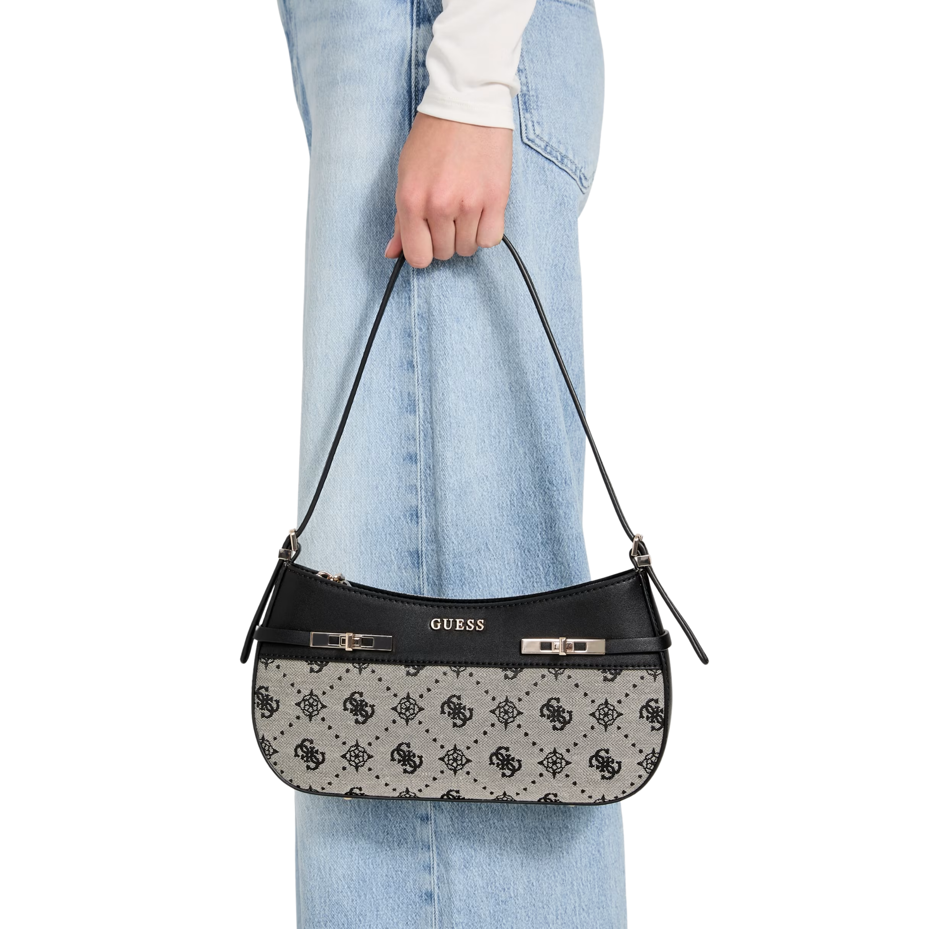 Guess Women Melinda Logo Shoulder Bag - Blossom