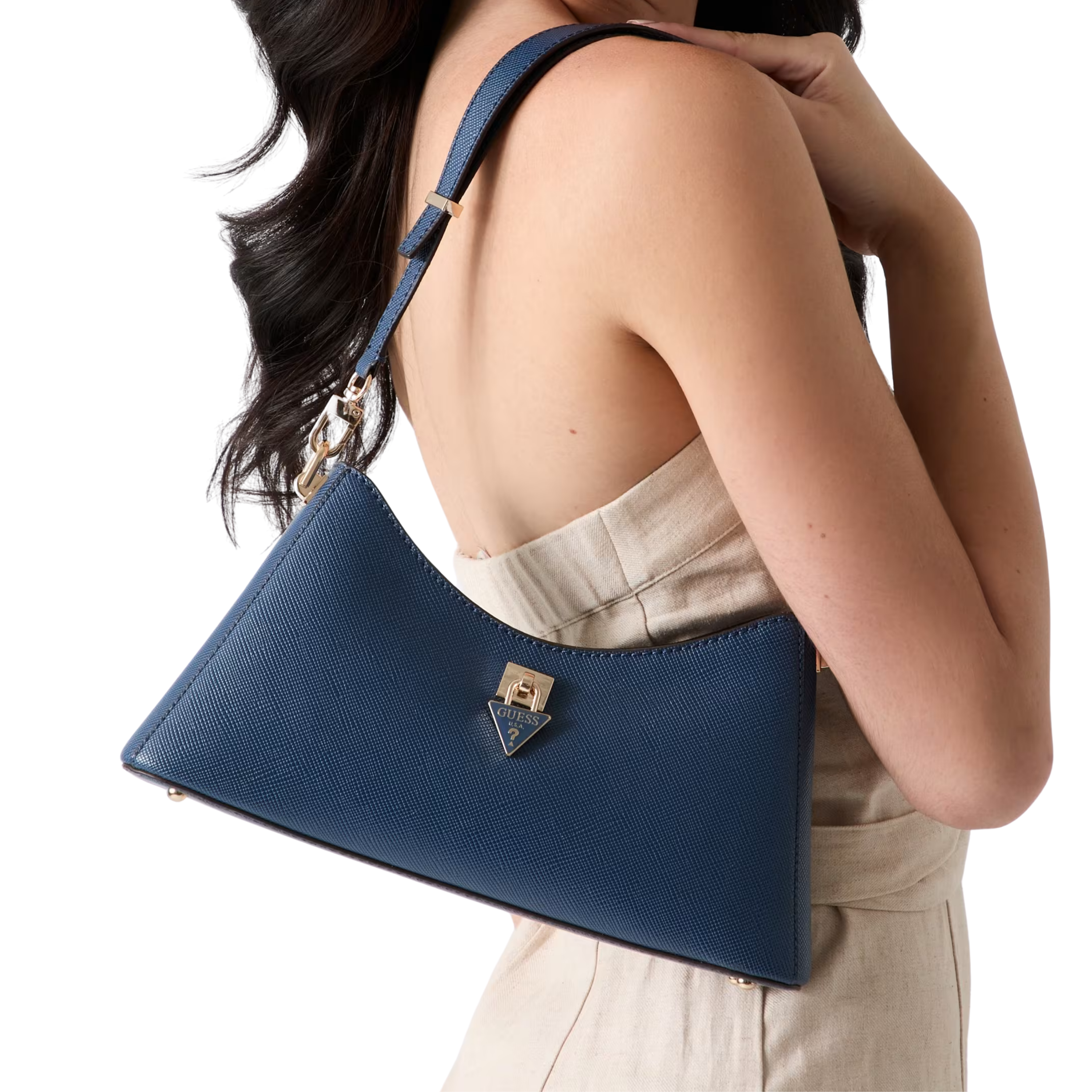 Guess Women Patsie Shoulder Bag - Navy