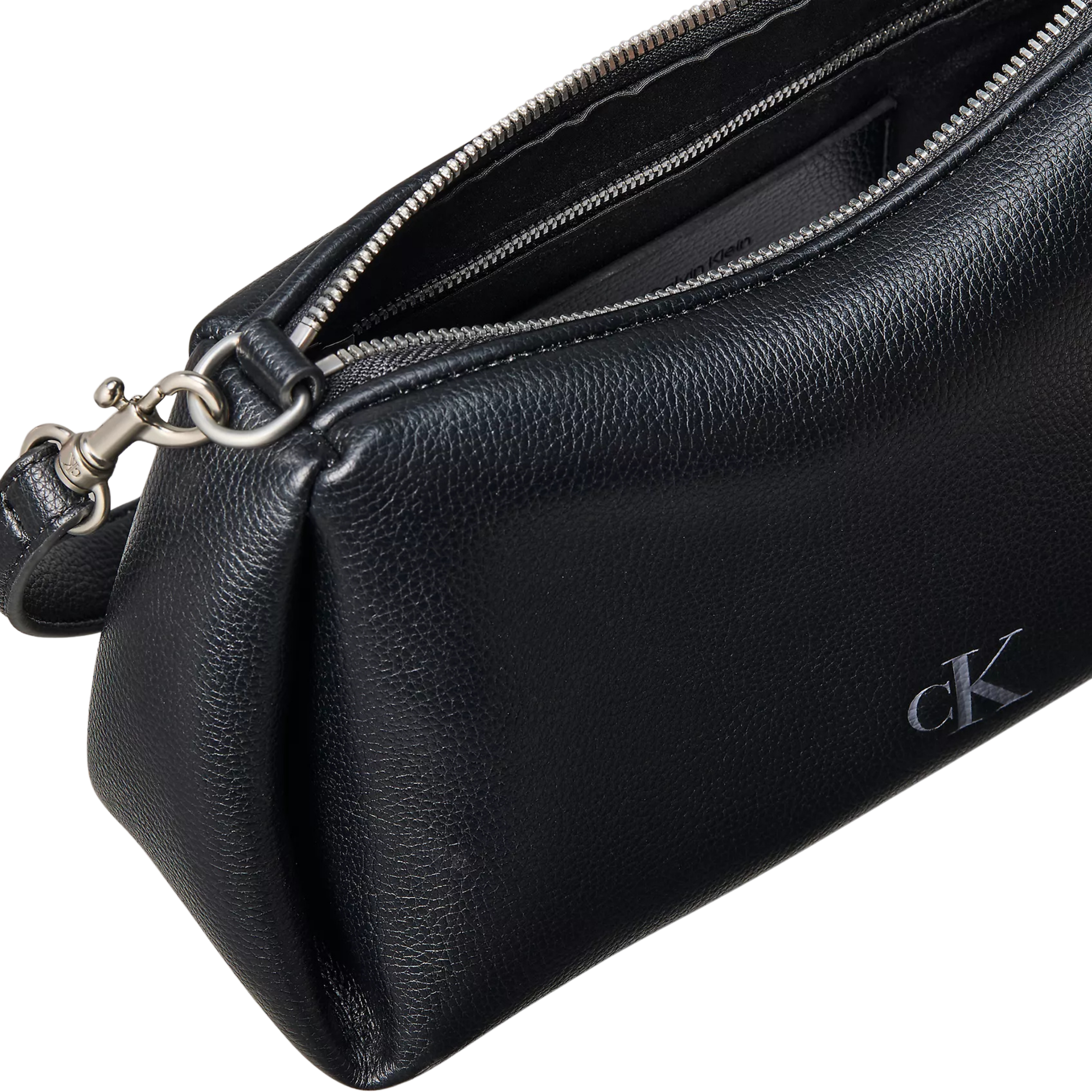 Calvin Klein Women Pebble Pleat Small Shoulder Bag - Black