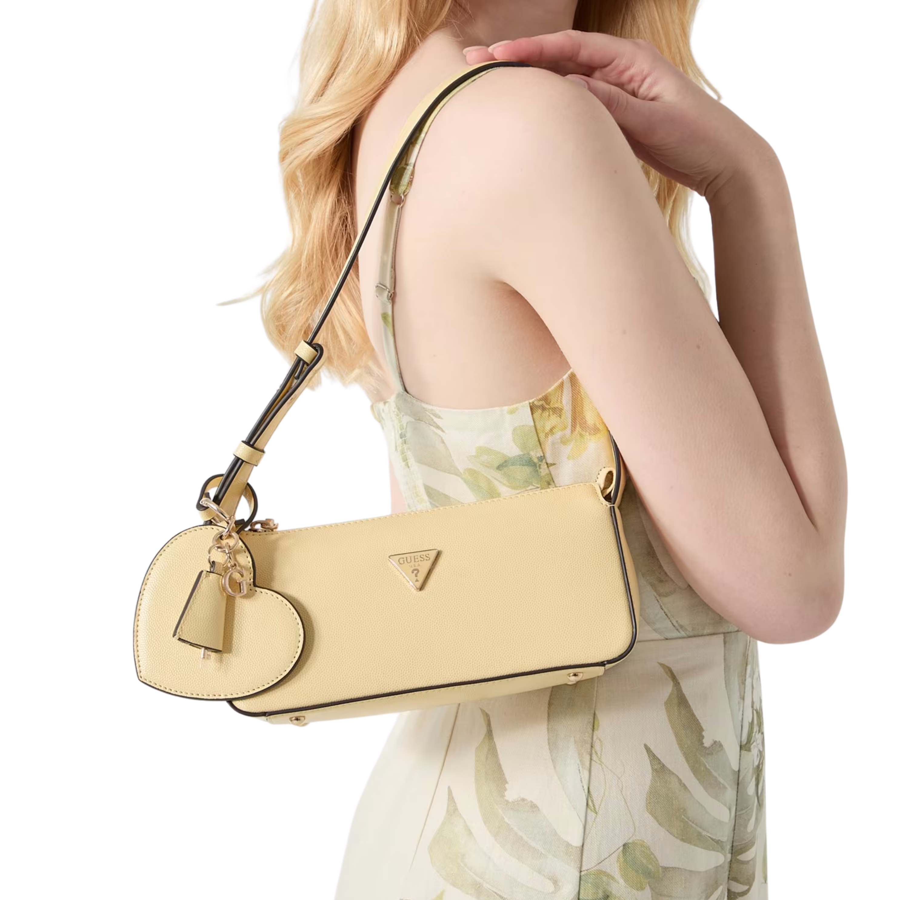 Guess Women Isobel Logo Shoulder Bag - Yellow