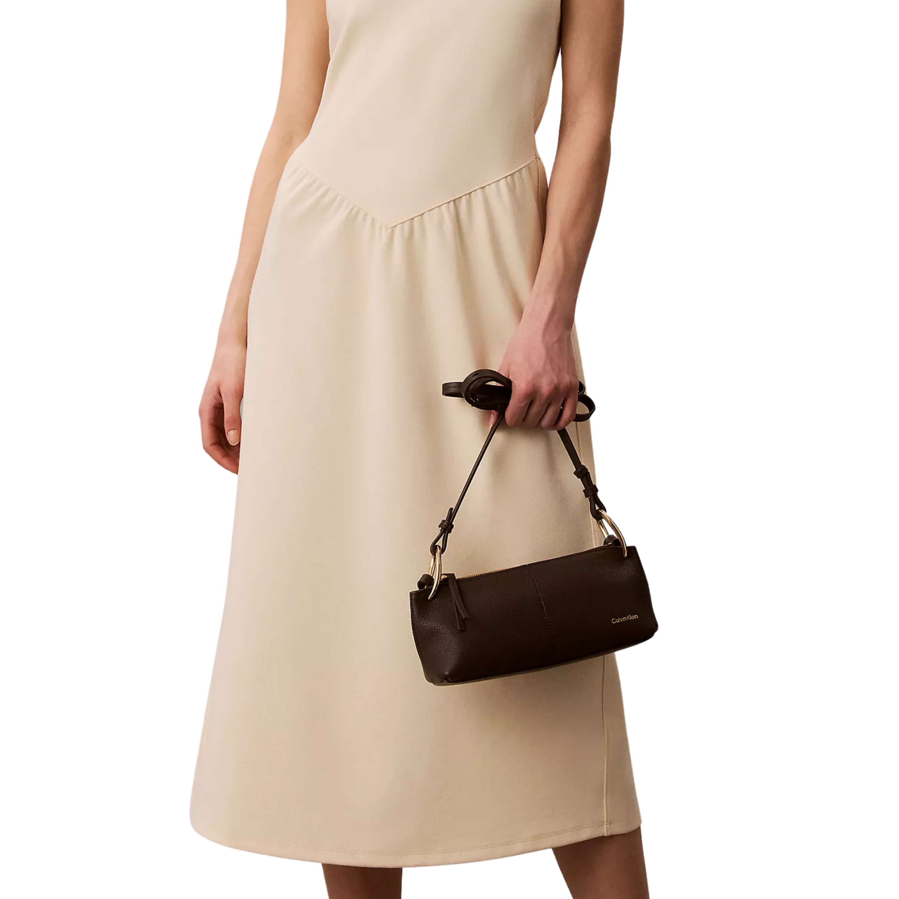 Calvin Klein Women Slouchy Leather Small Convertible Bag - Delicioso