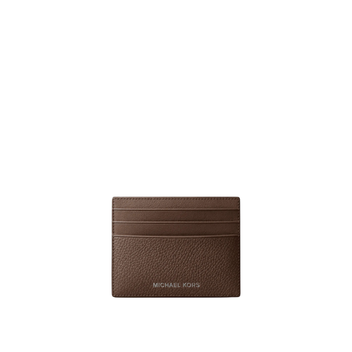 Michael Kors Men Cooper Pebbled Leather Card Case - Nutmeg