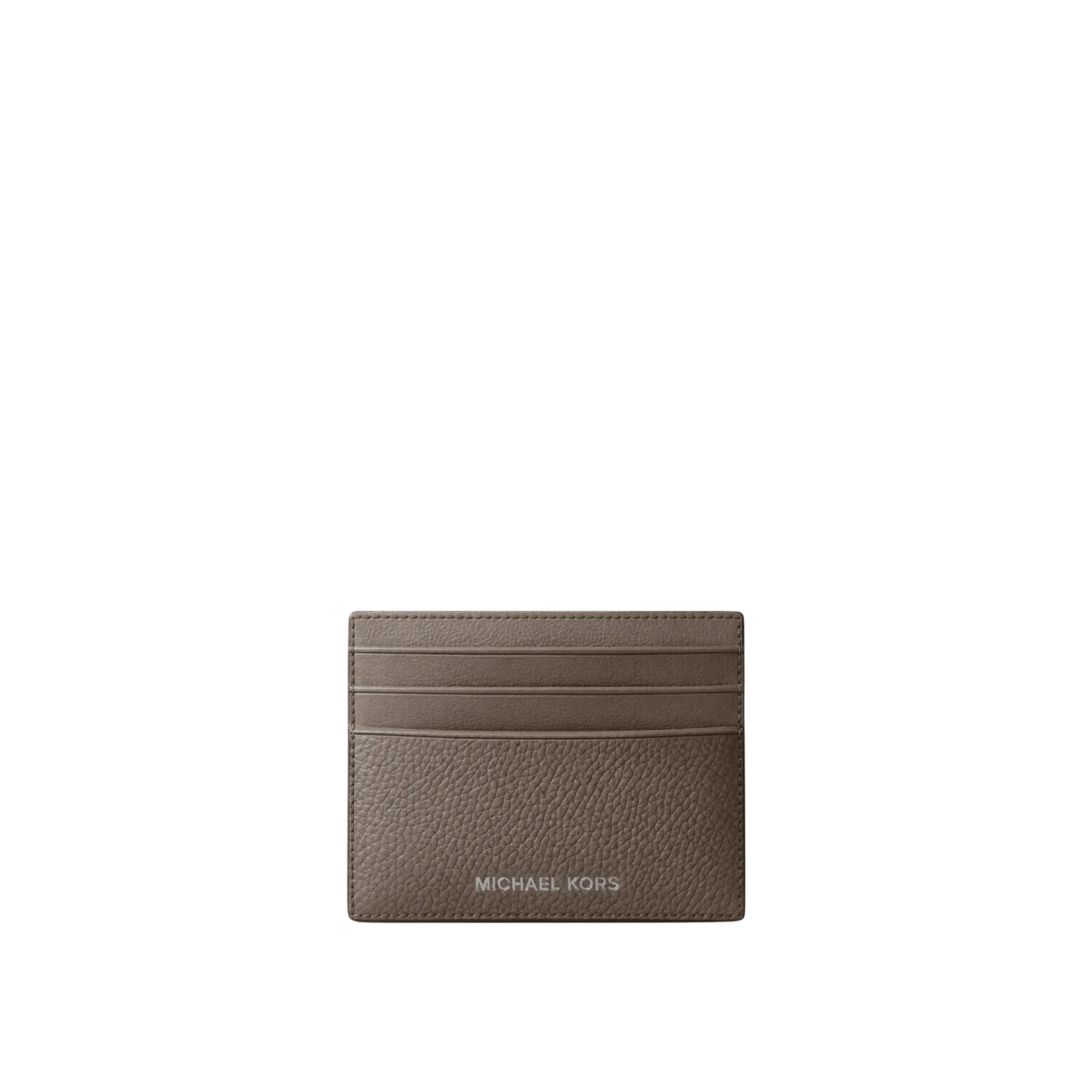 Michael Kors Men Cooper Pebbled Leather Card Case - Mushroom