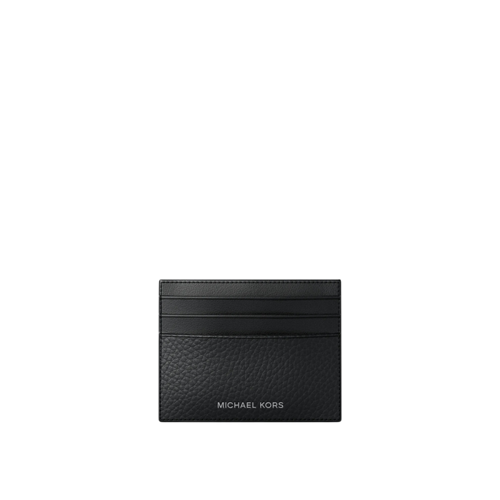 Michael Kors Men Cooper Pebbled Leather Card Case - Black
