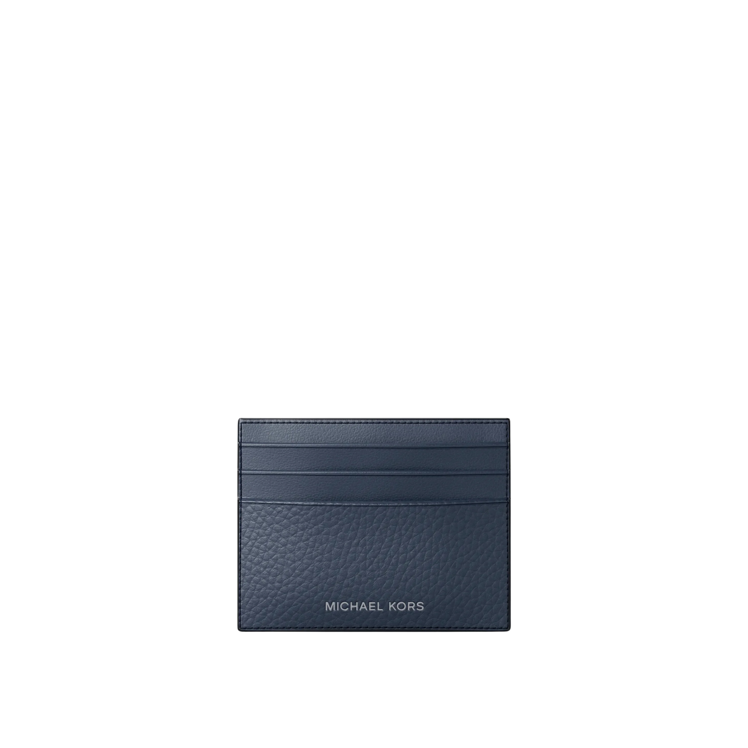 Michael Kors Men Cooper Pebbled Leather Card Case - Navy