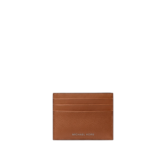 Michael Kors Men Cooper Pebbled Leather Card Case - Luggage