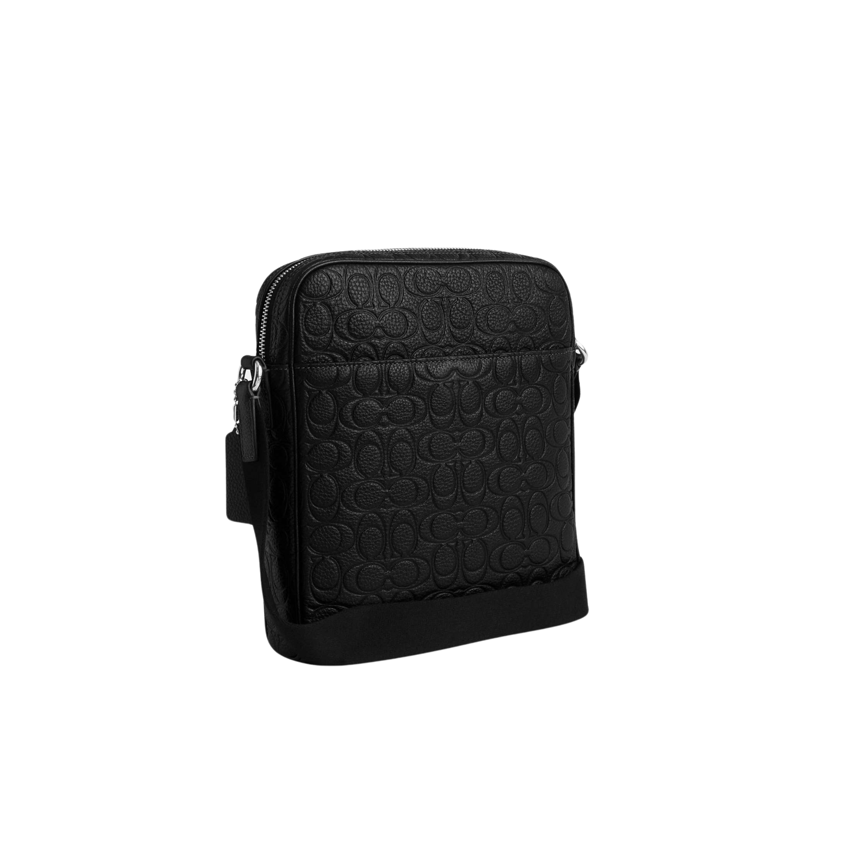 Coach Men Tristan Crossbody Bag 22 - Leather Silver Black
