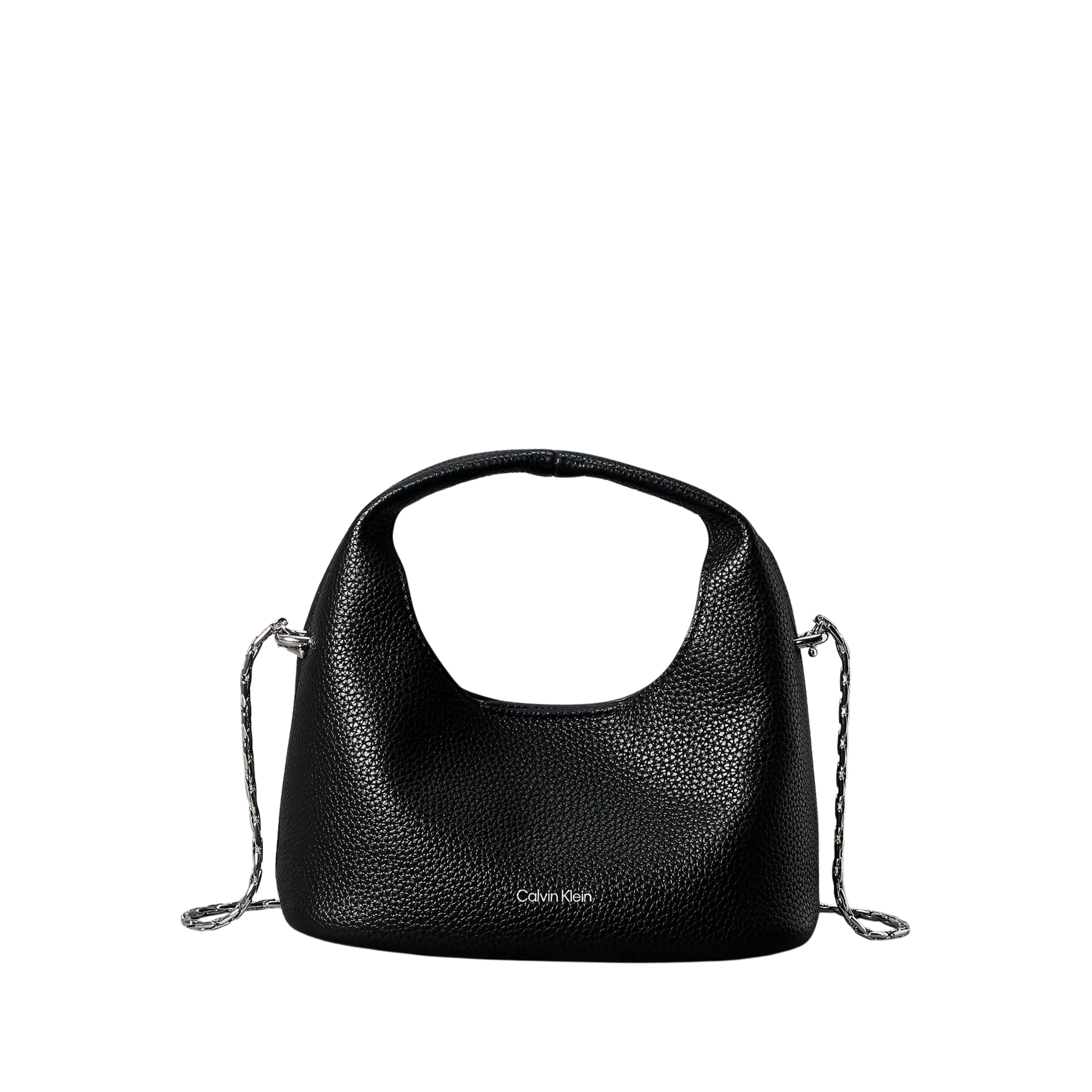 Calvin Klein Women Pebble Grain Small Slouchy Bag - Black