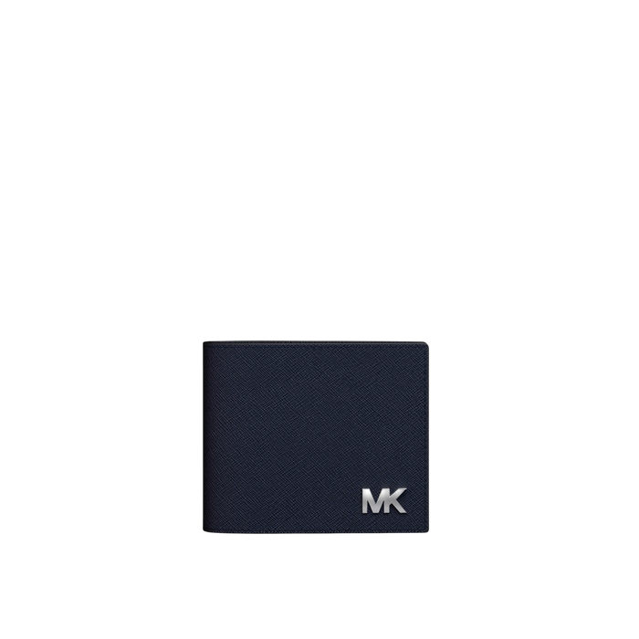 Michael Kors Men Cooper Saffiano Leather Billfold Wallet With Passcase - Navy