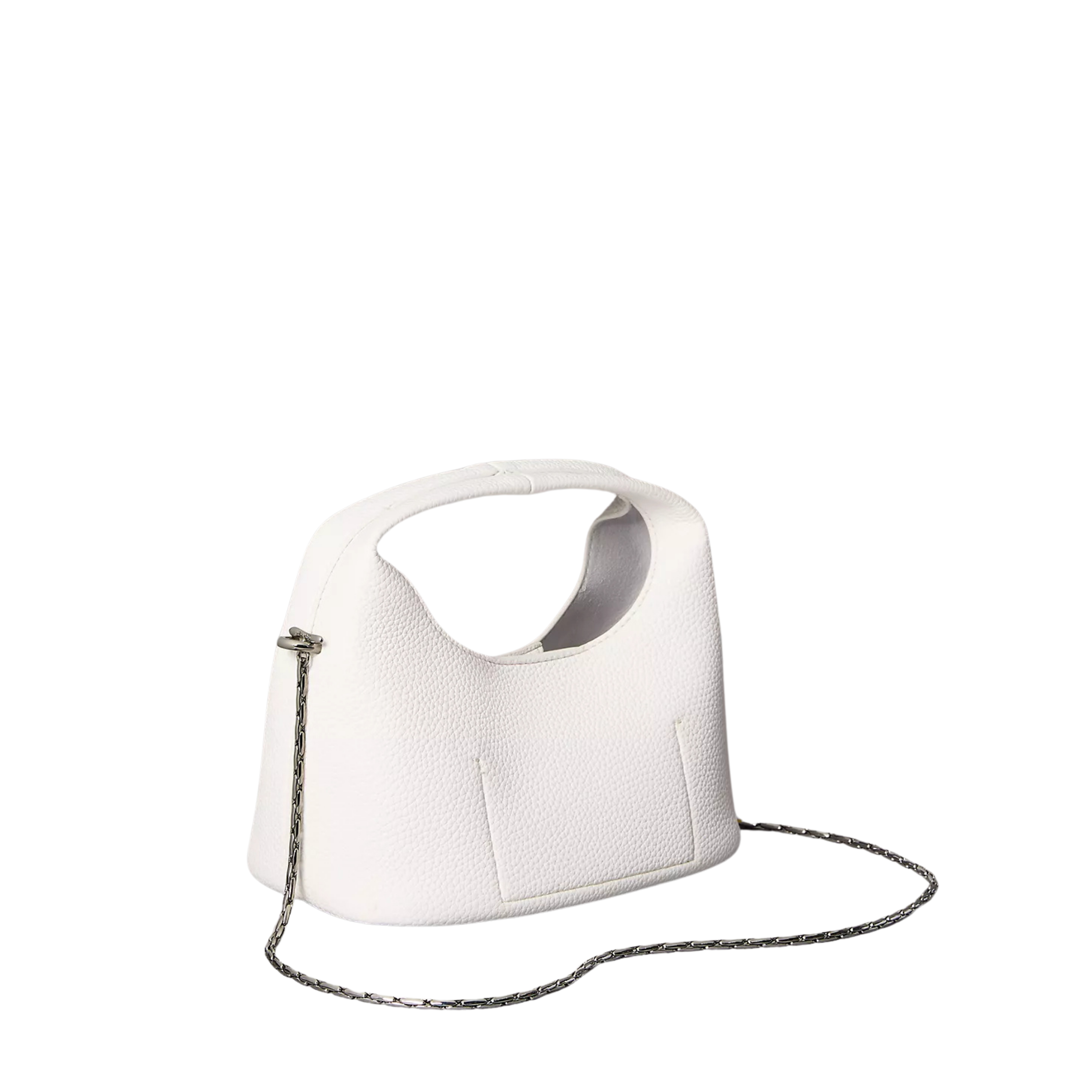 Calvin Klein Women Pebble Grain Small Slouchy Bag - White Alyssum