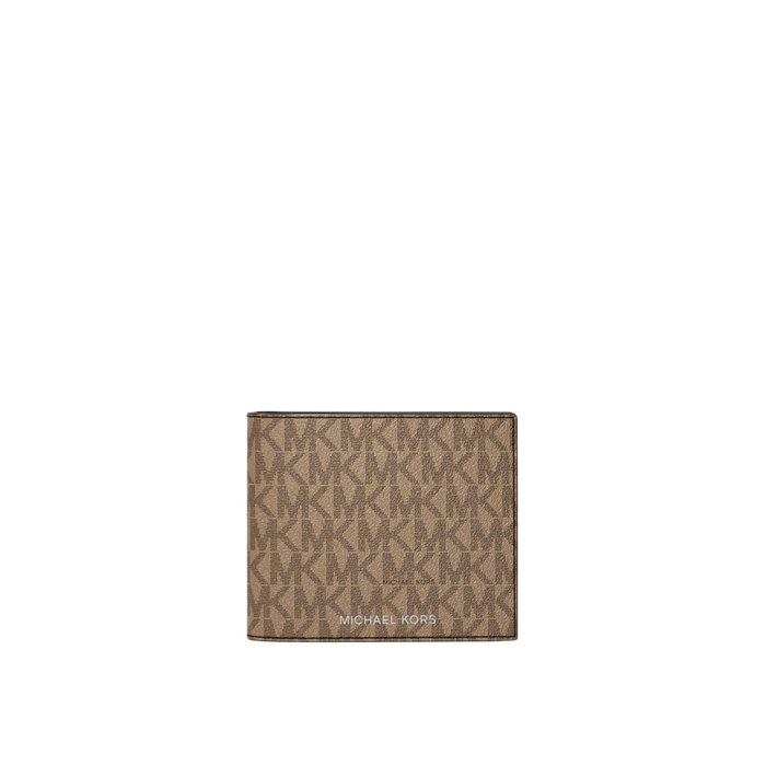 Michael Kors Men Cooper Logo Billfold Wallet With Passcase - Camel