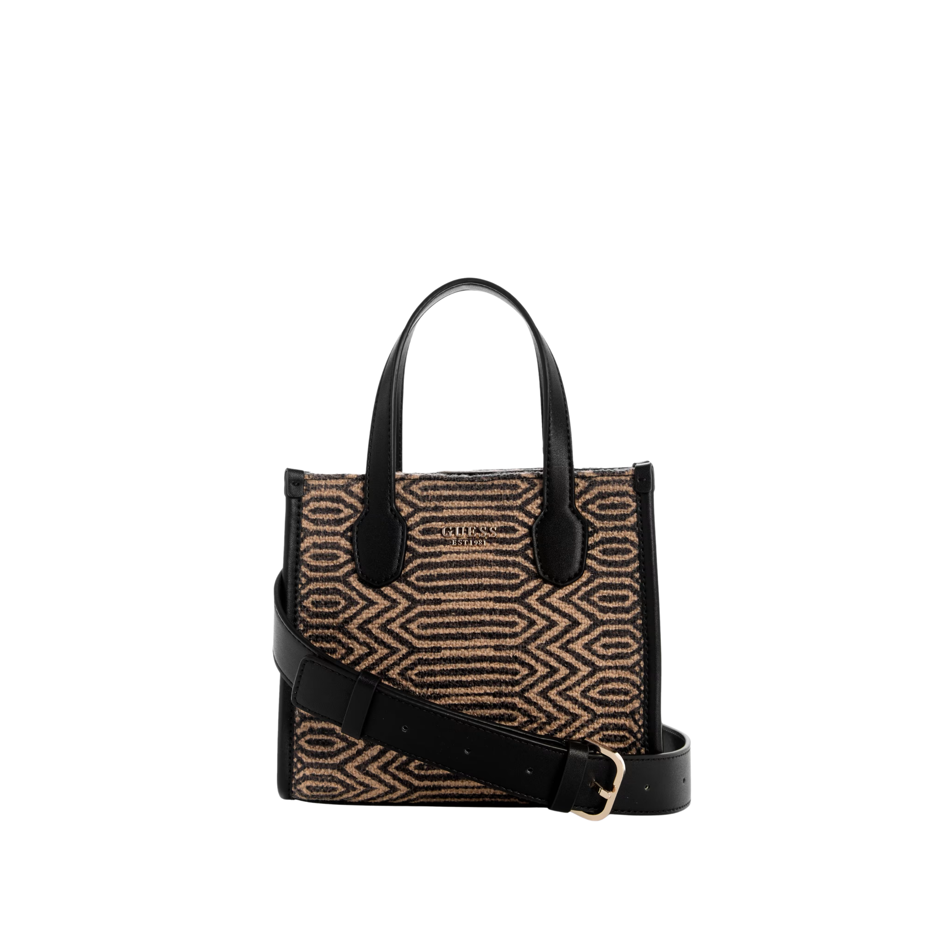 Guess Women Silvana Printed Mini Tote - Night Blue