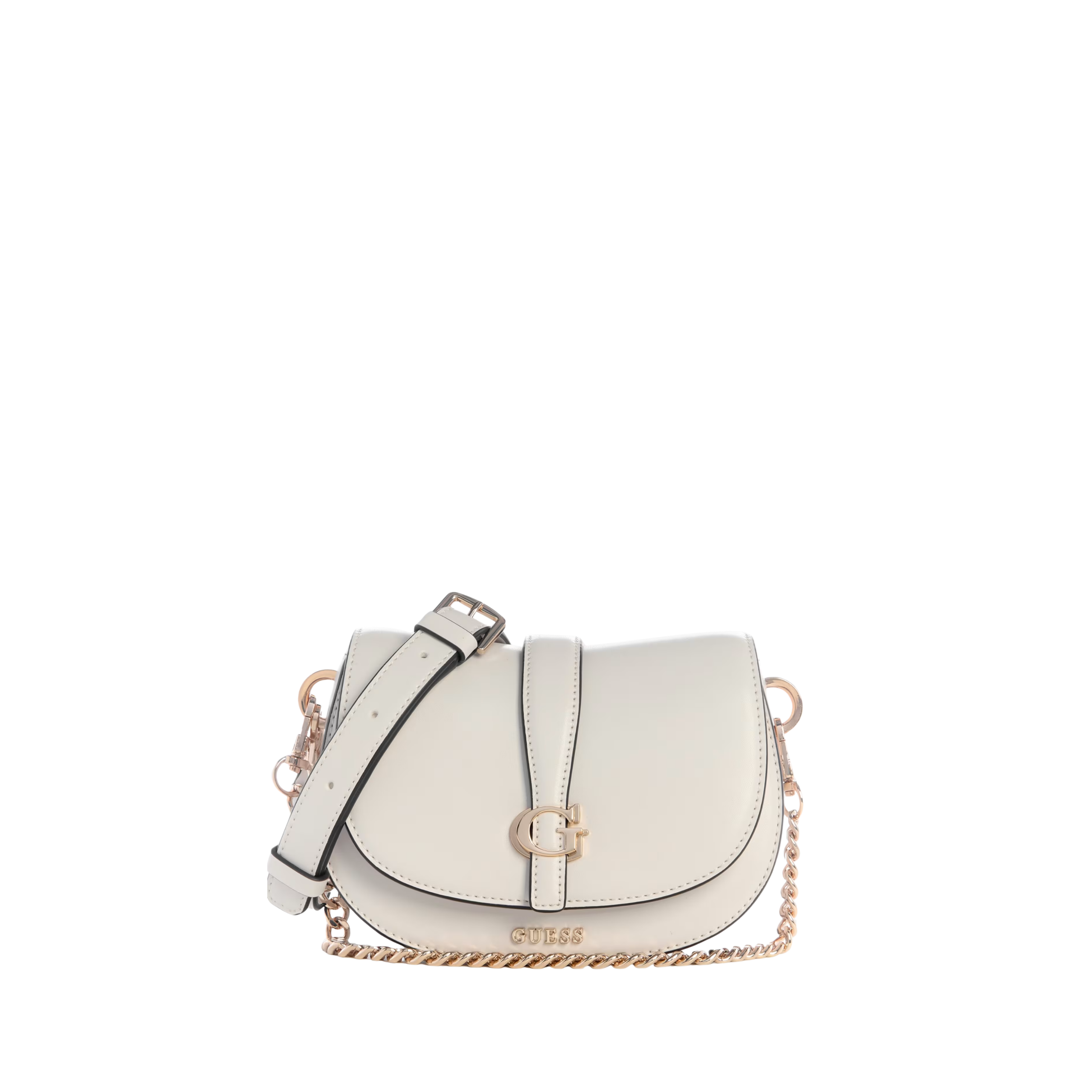 Guess Women Carrie Mini Crossbody - White