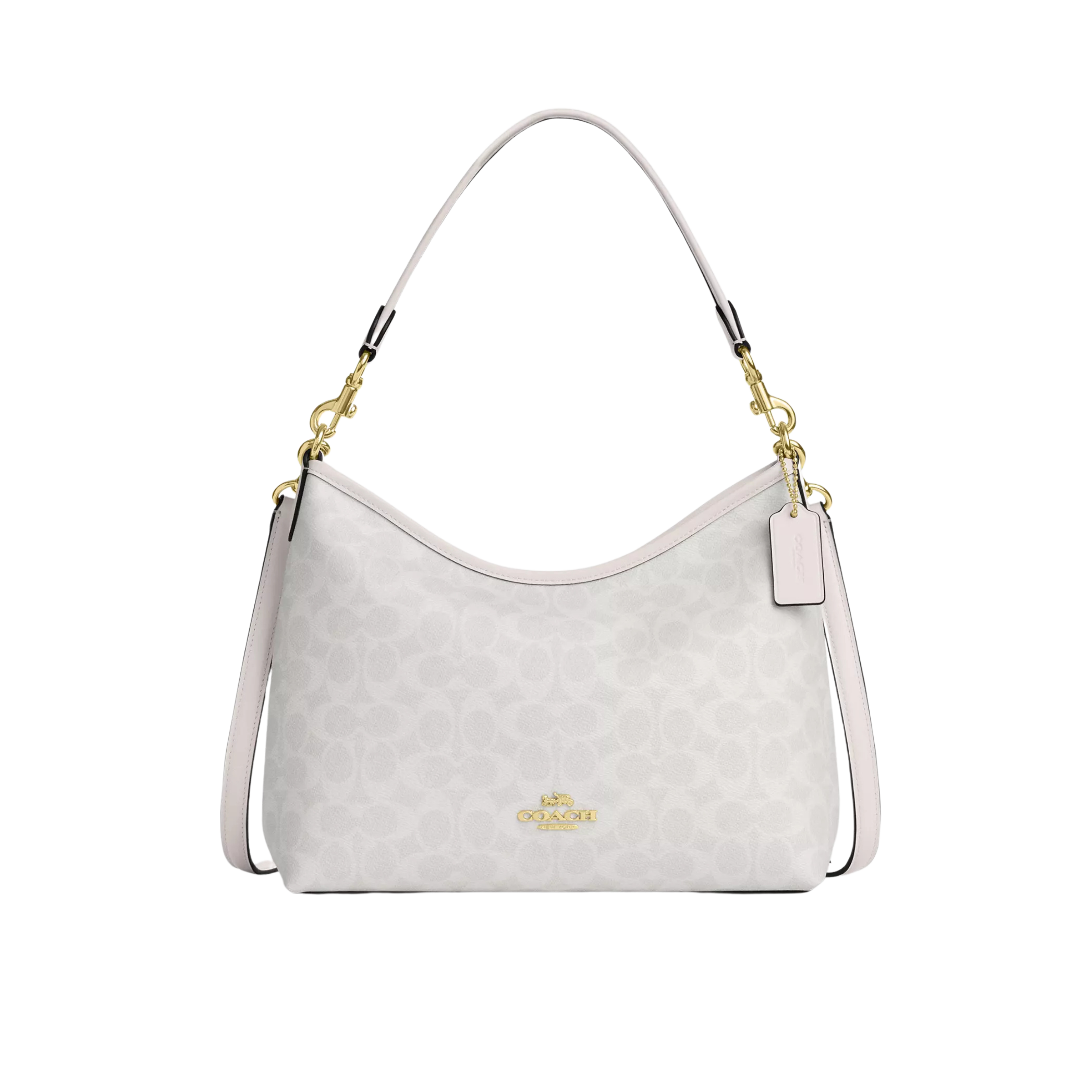 Coach Laurel Shoulder Bag - Gold White
