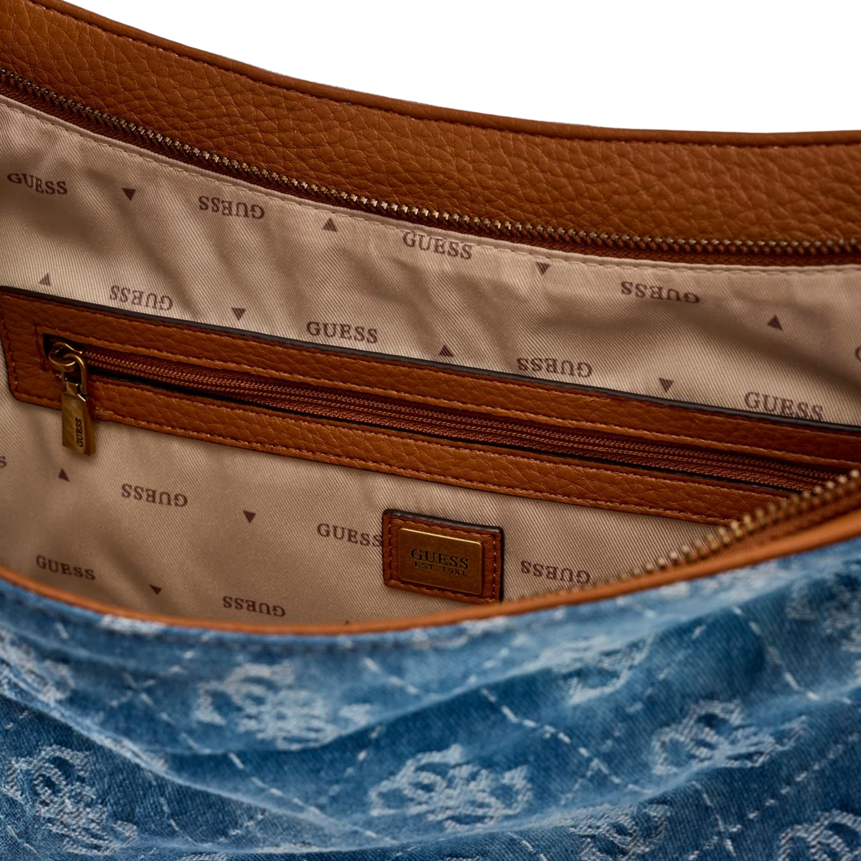 Guess Women Camden Medium Shoulder Bag - Light Blue