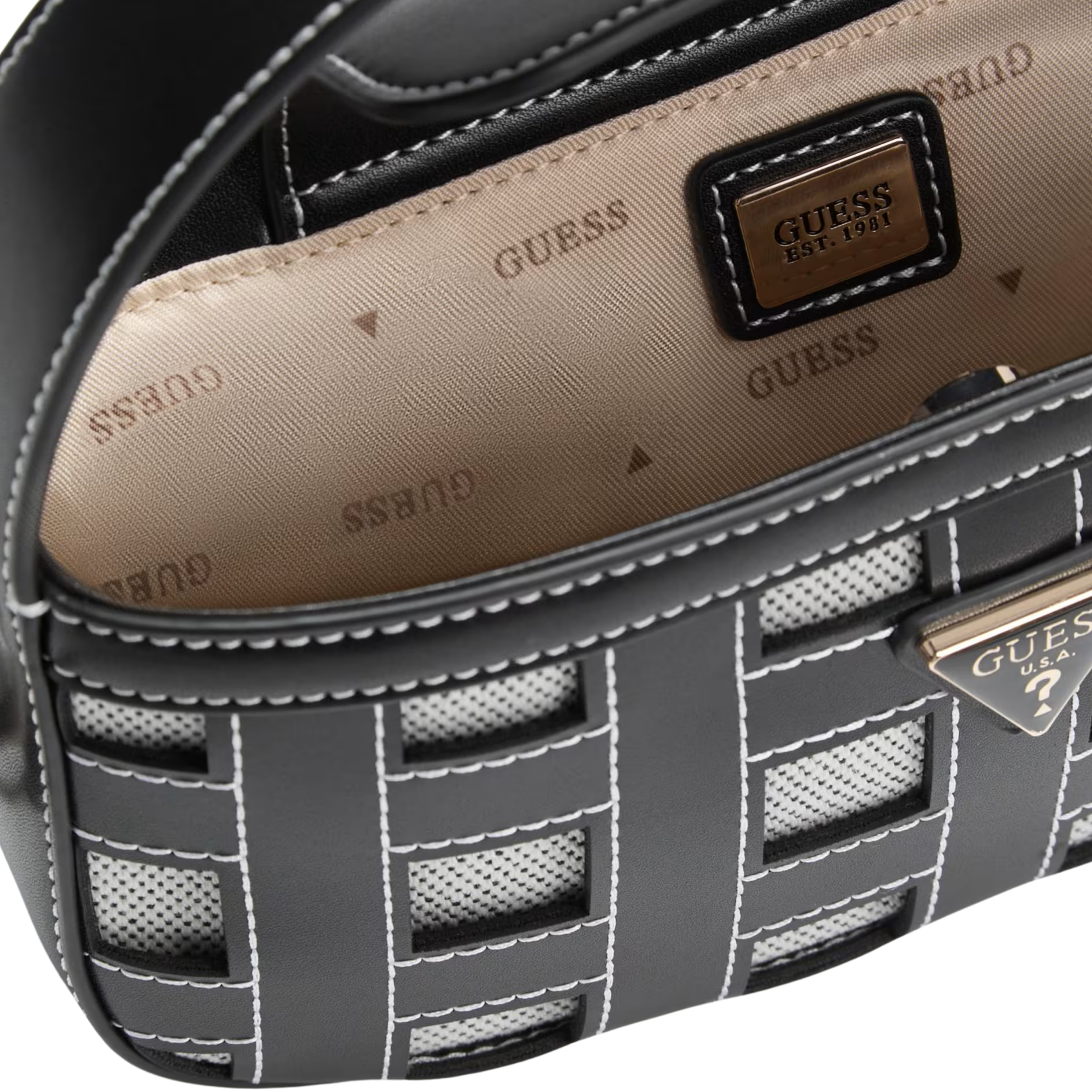 Guess Women Frankie Hobo Bag - Black