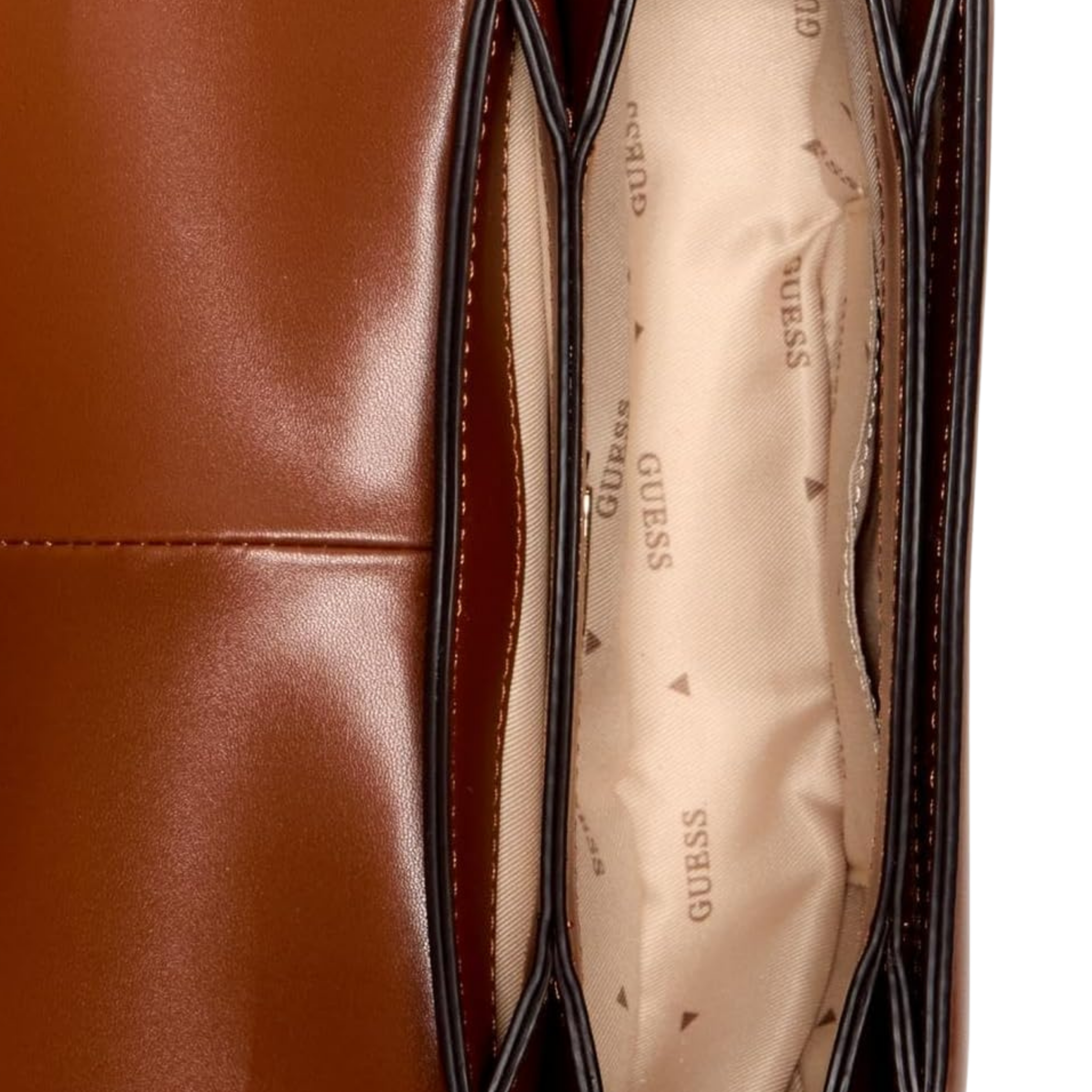Guess Women Carrie Mini Crossbody - Cognac