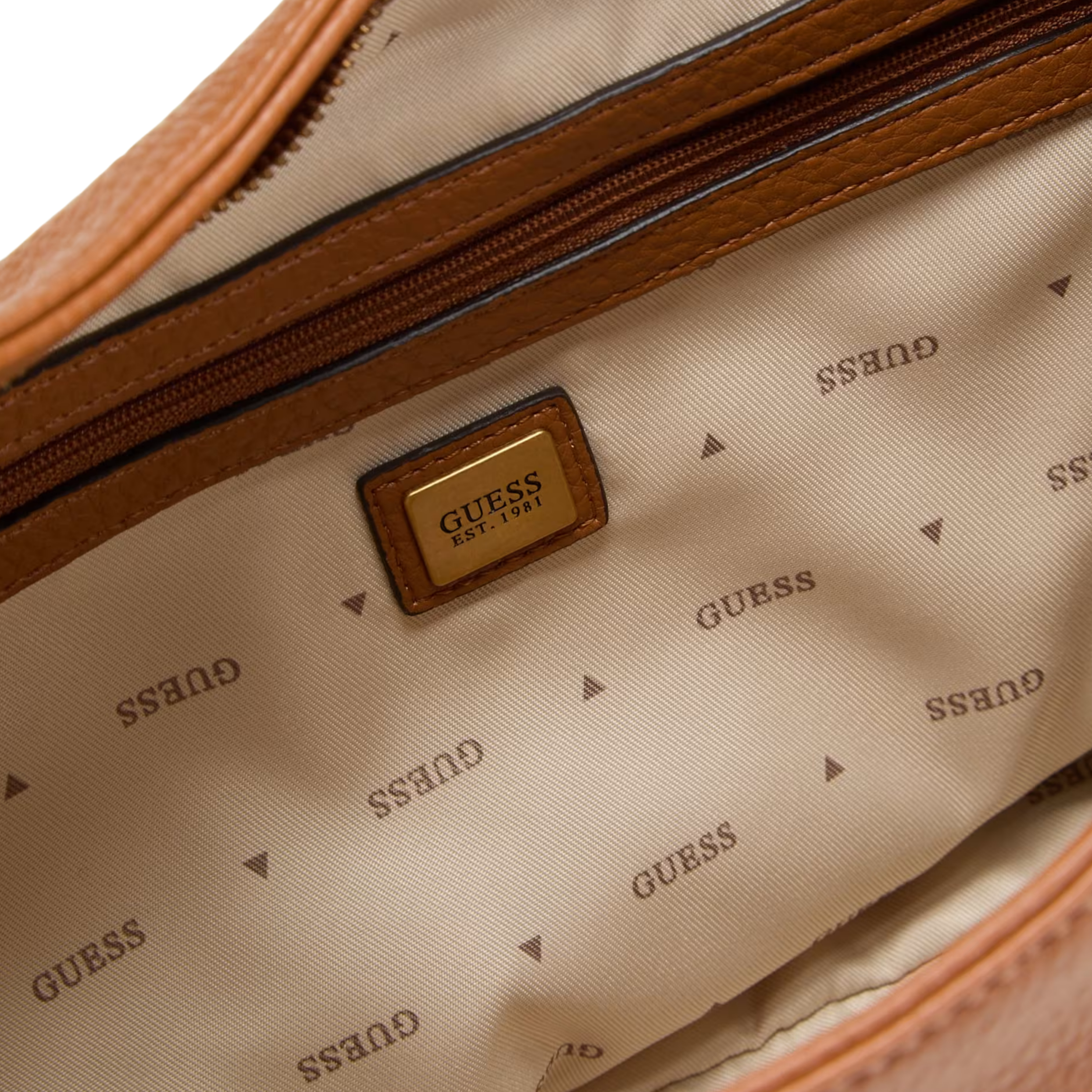 Guess Women Camden Medium Shoulder Bag - Cognac