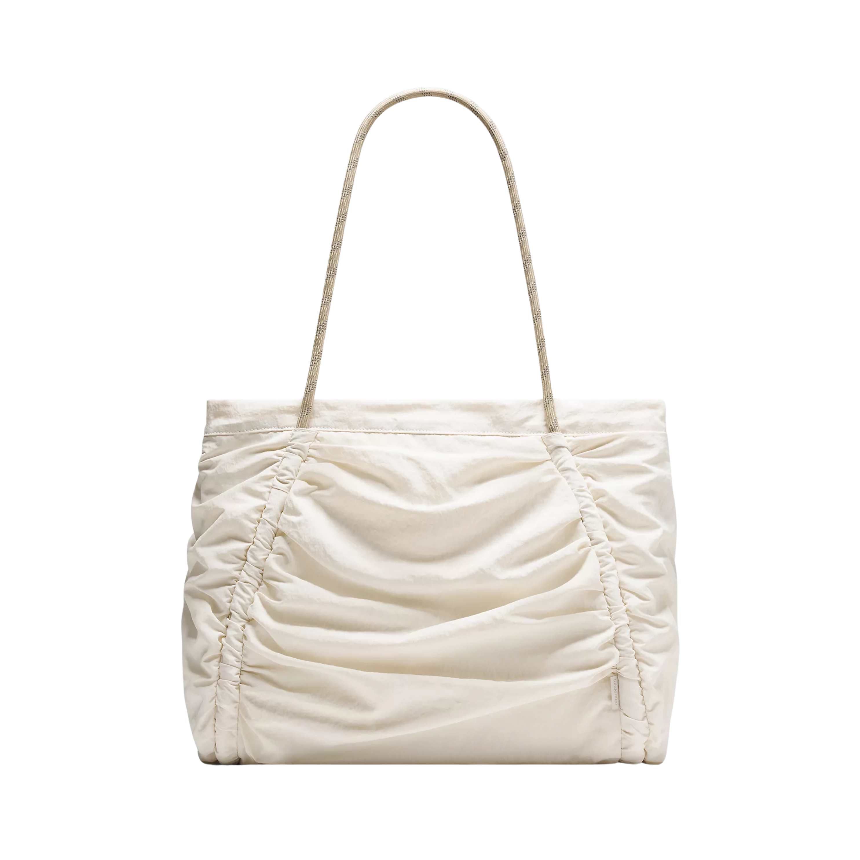 Lululemon Ruched Tote Bag 24L - Light Ivory Wacky Khaki Gold