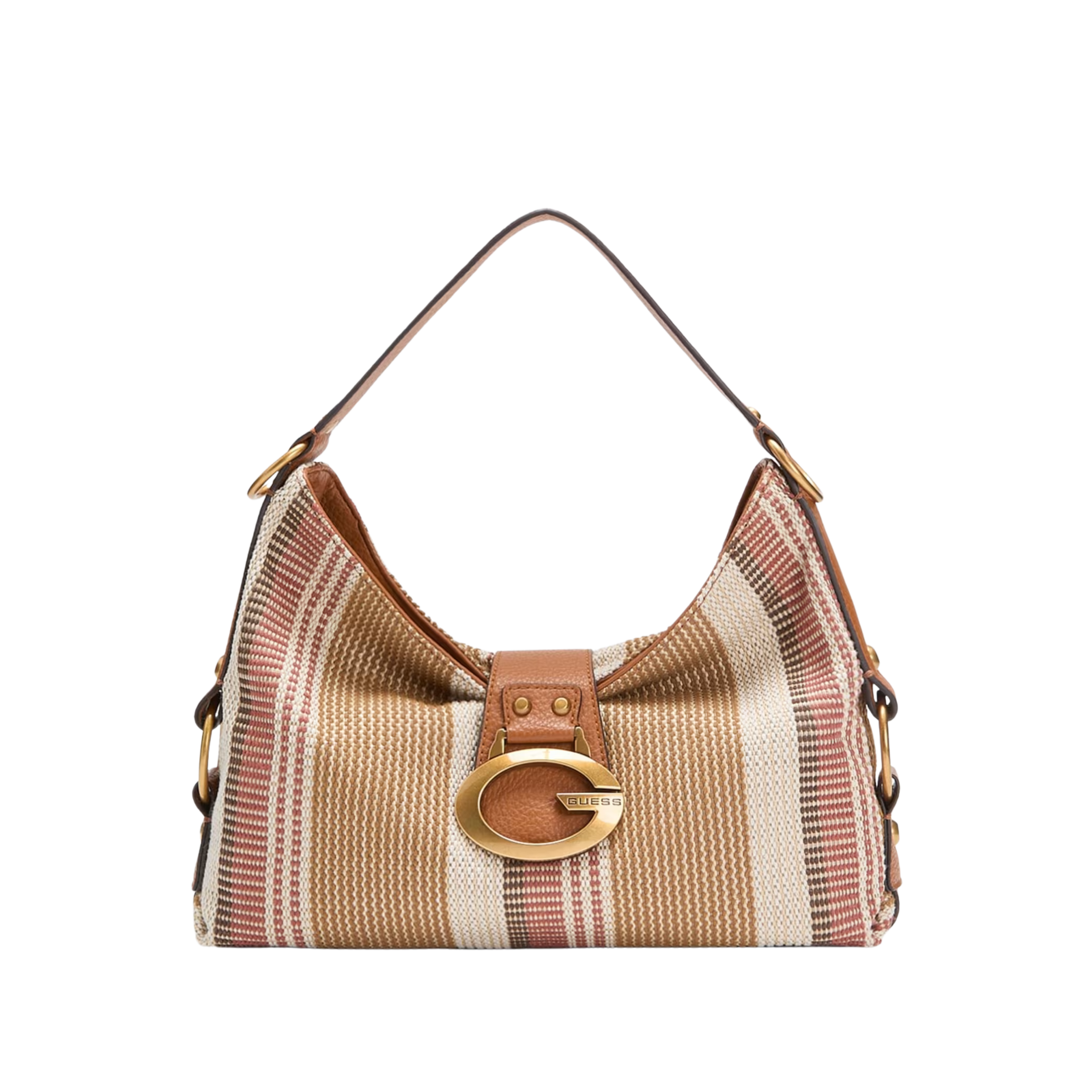 Guess Women Camden Medium Shoulder Bag AB930818 - Camel Multi