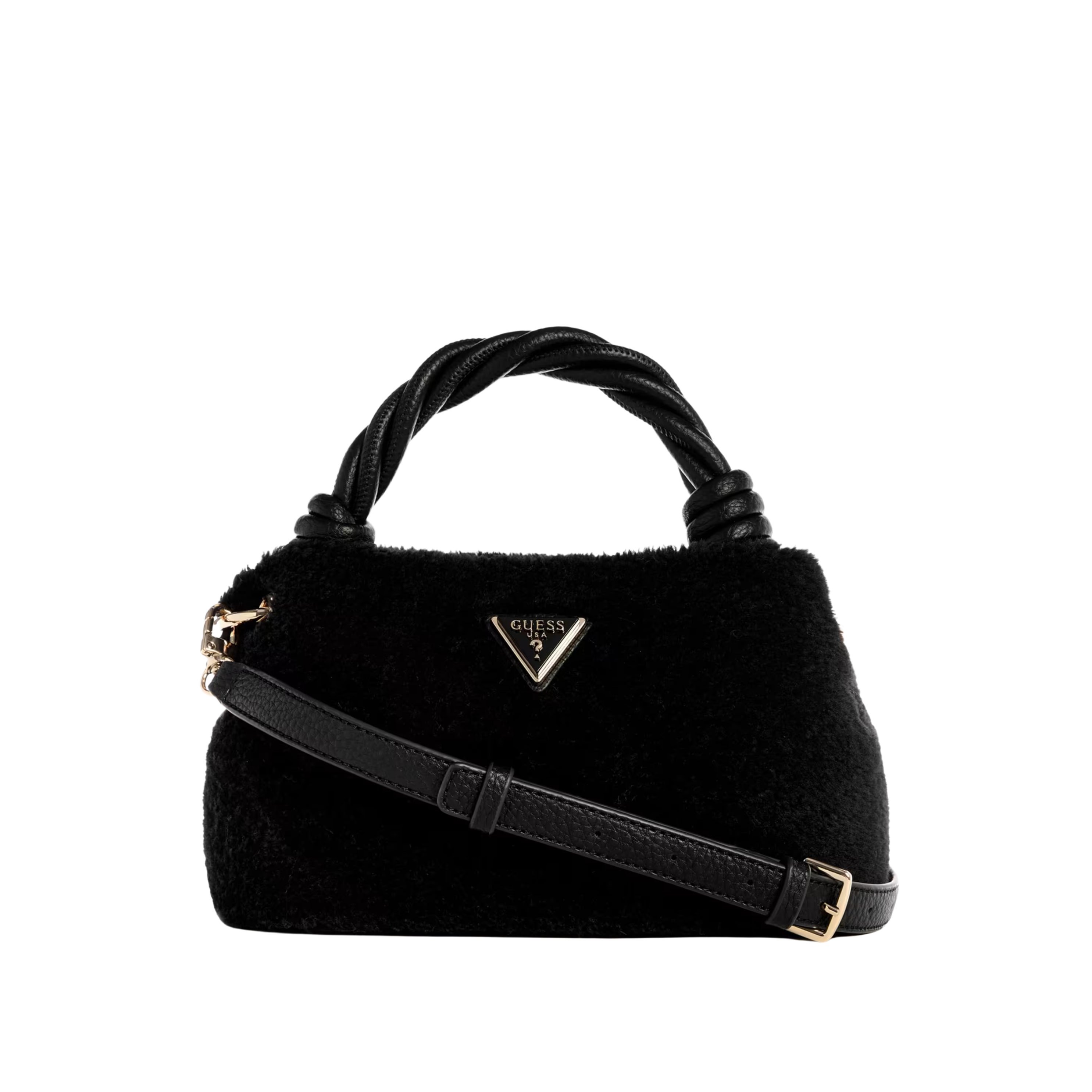Guess Women Shaida Top Handle Crossbody - Black