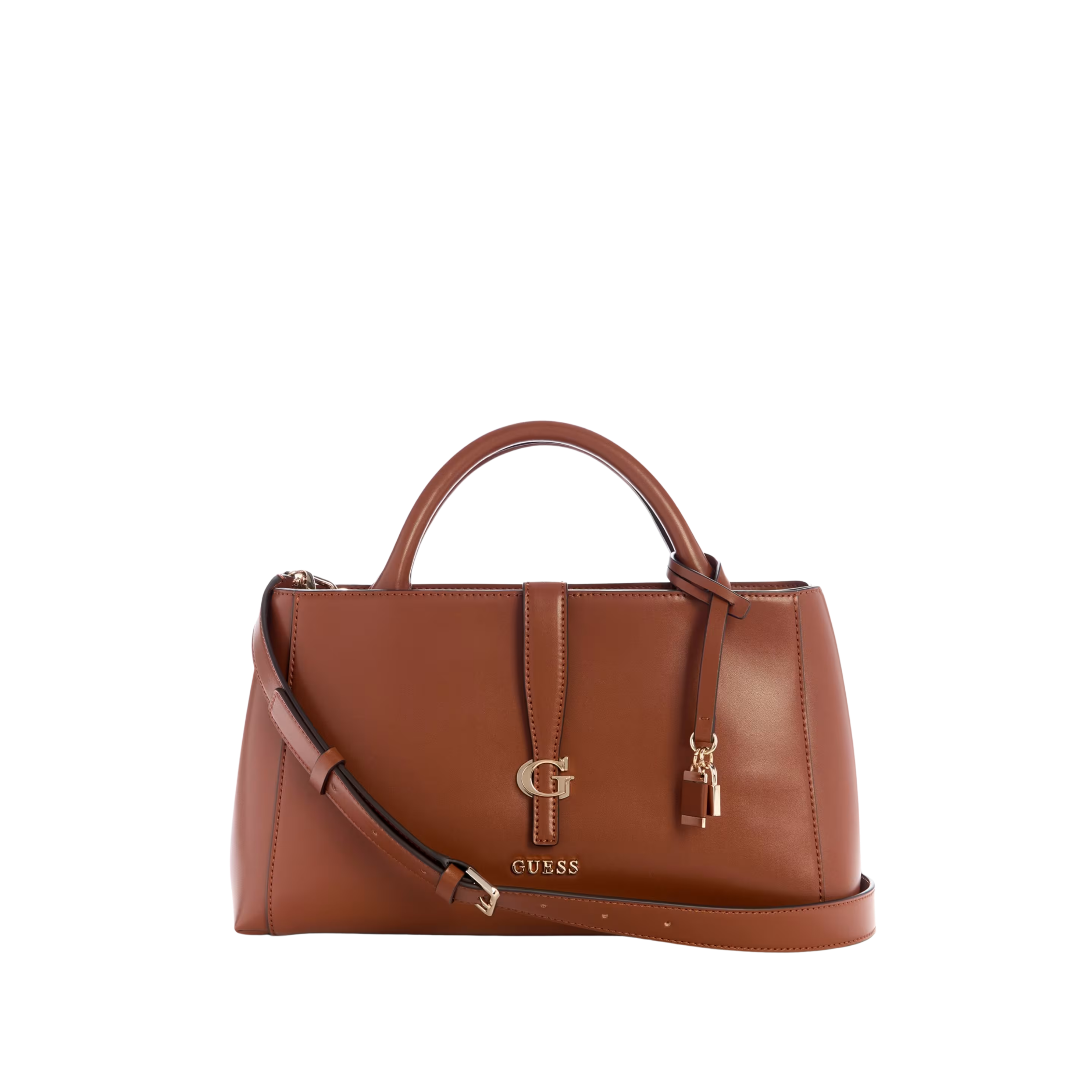 Guess Women Carrie Handbag - Cognac
