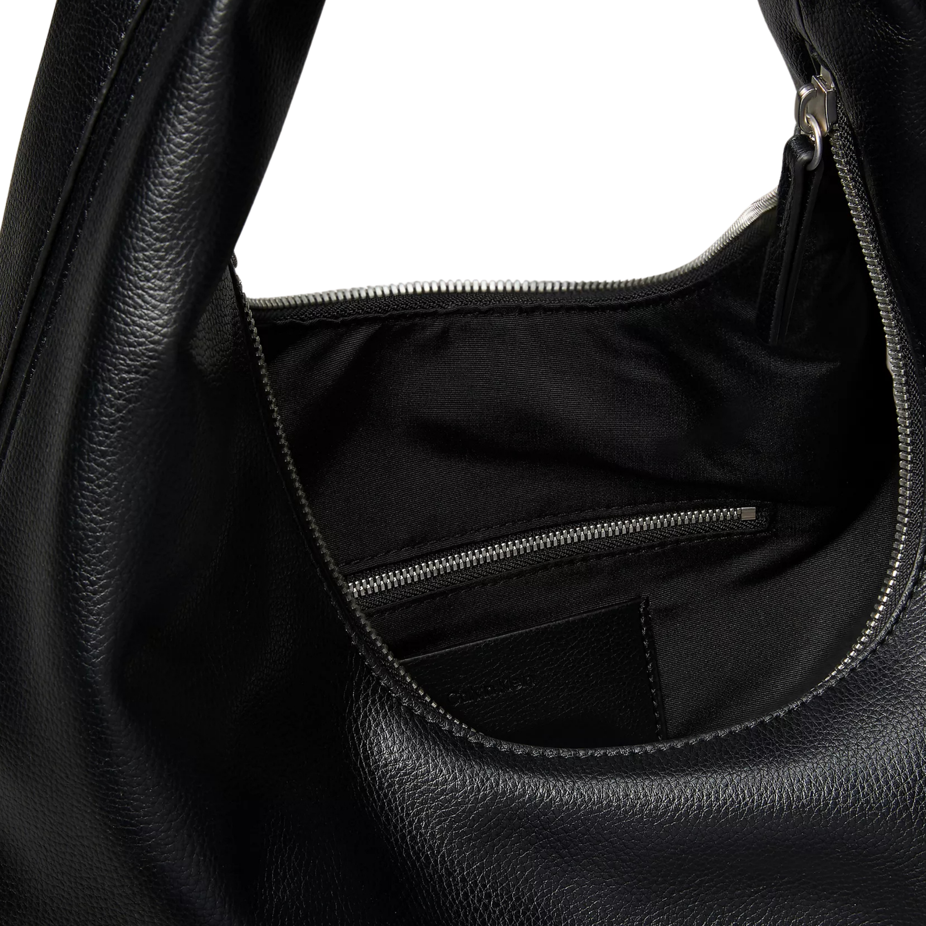 Calvin Klein Women Pebble Grain Crescent Shoulder Bag - Black