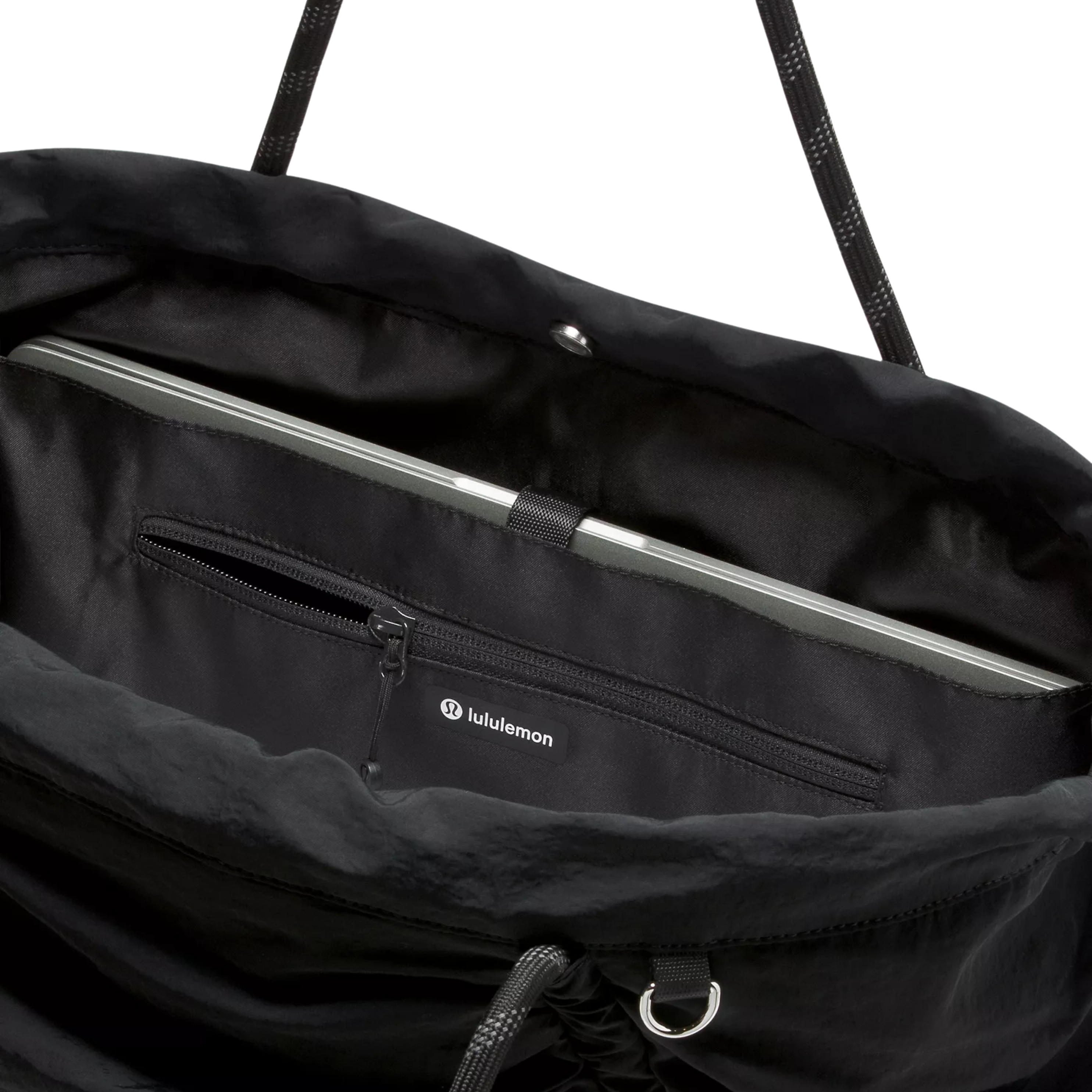 Lululemon Ruched Tote Bag 24L - Black Silver