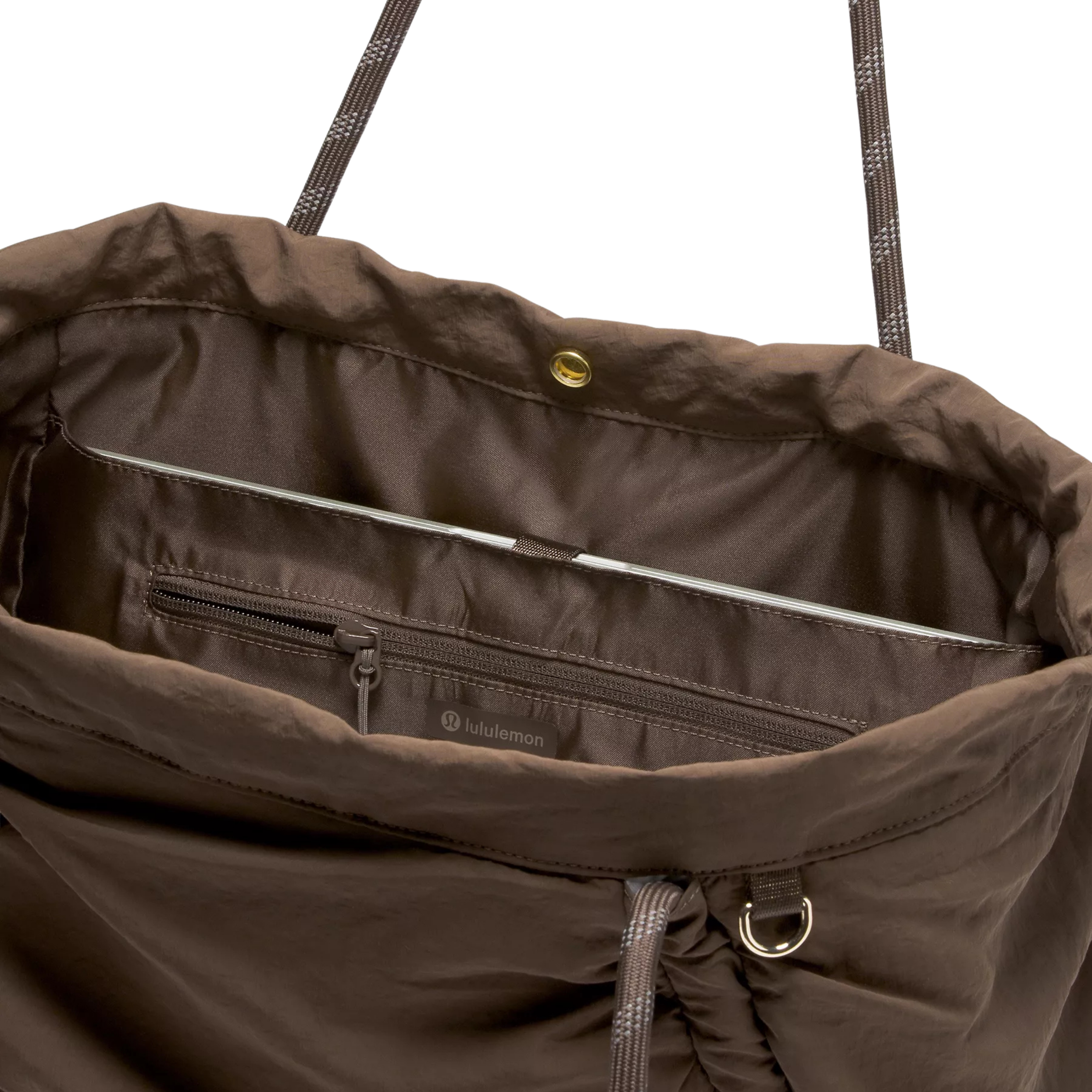 Lululemon Ruched Tote Bag 24L - Walnut Crunch Gold