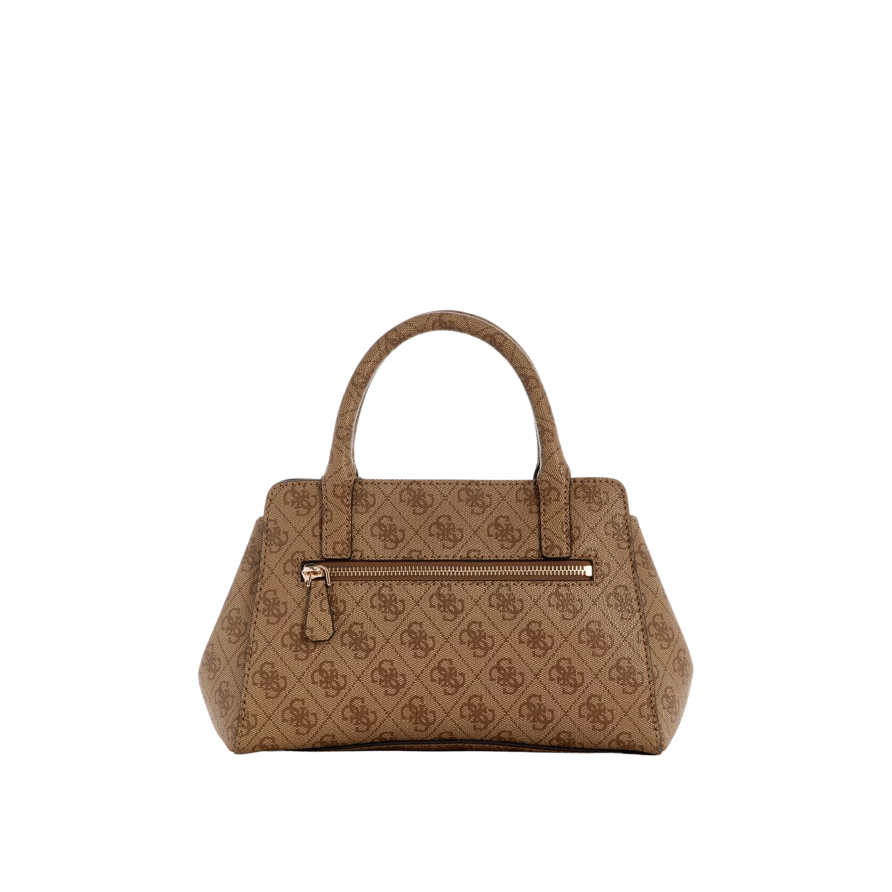 Guess Women Leona Logo Handbag - Latte Logo