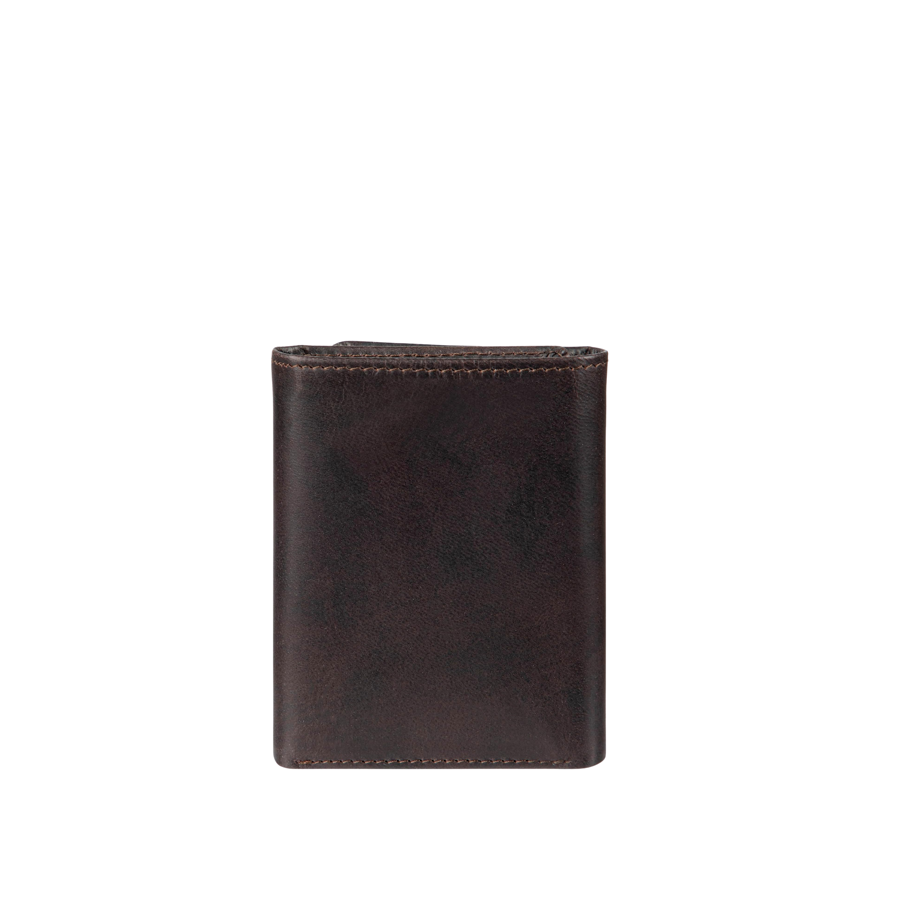 Calvin Klein Men RFID Leather Trifold Wallet - Brown Arcadia