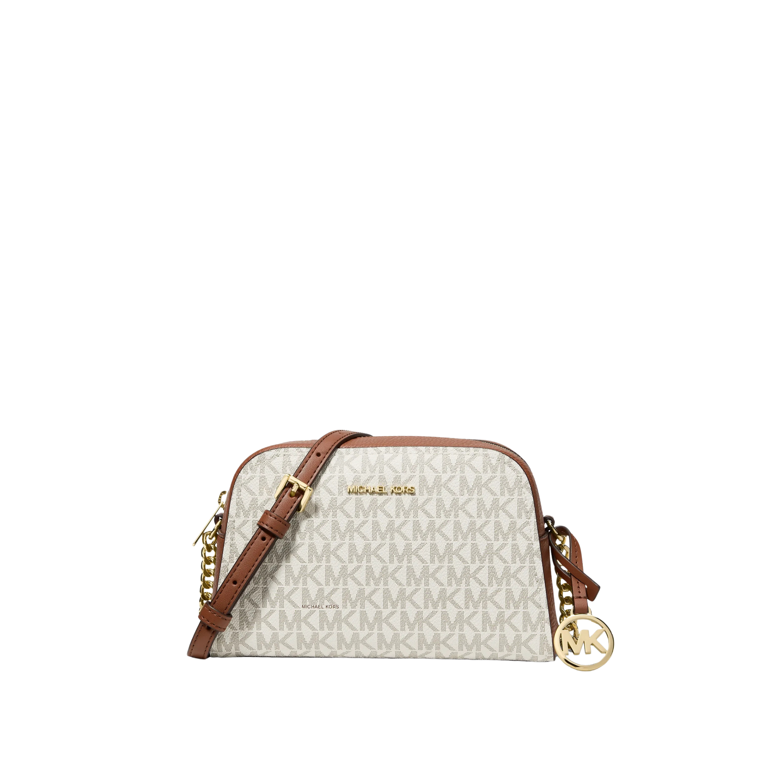 Michael Kors Women Ashton Extra Small Signature Logo Camera Crossbody Bag - Vanilla