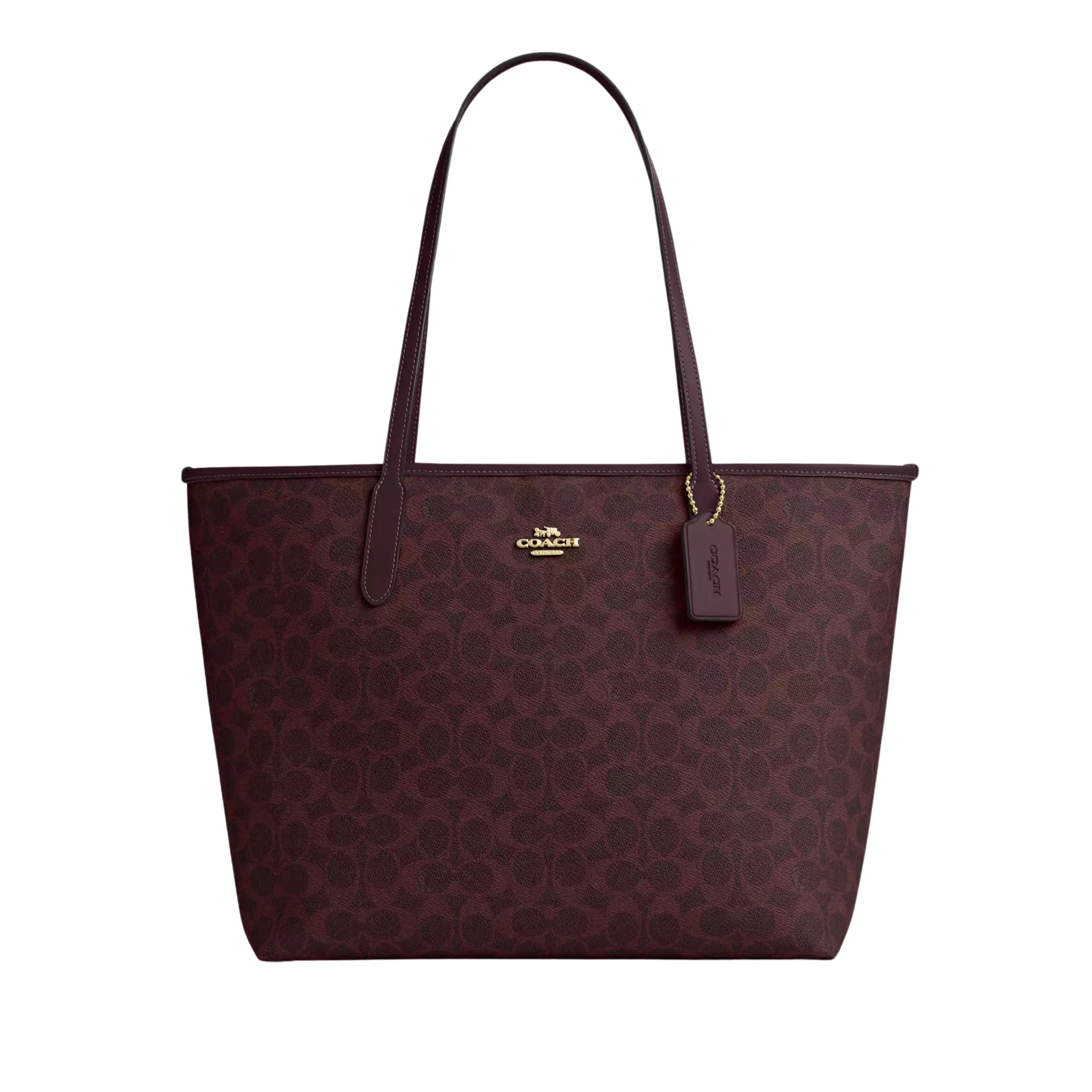 Coach City Tote Bag - Black Currant