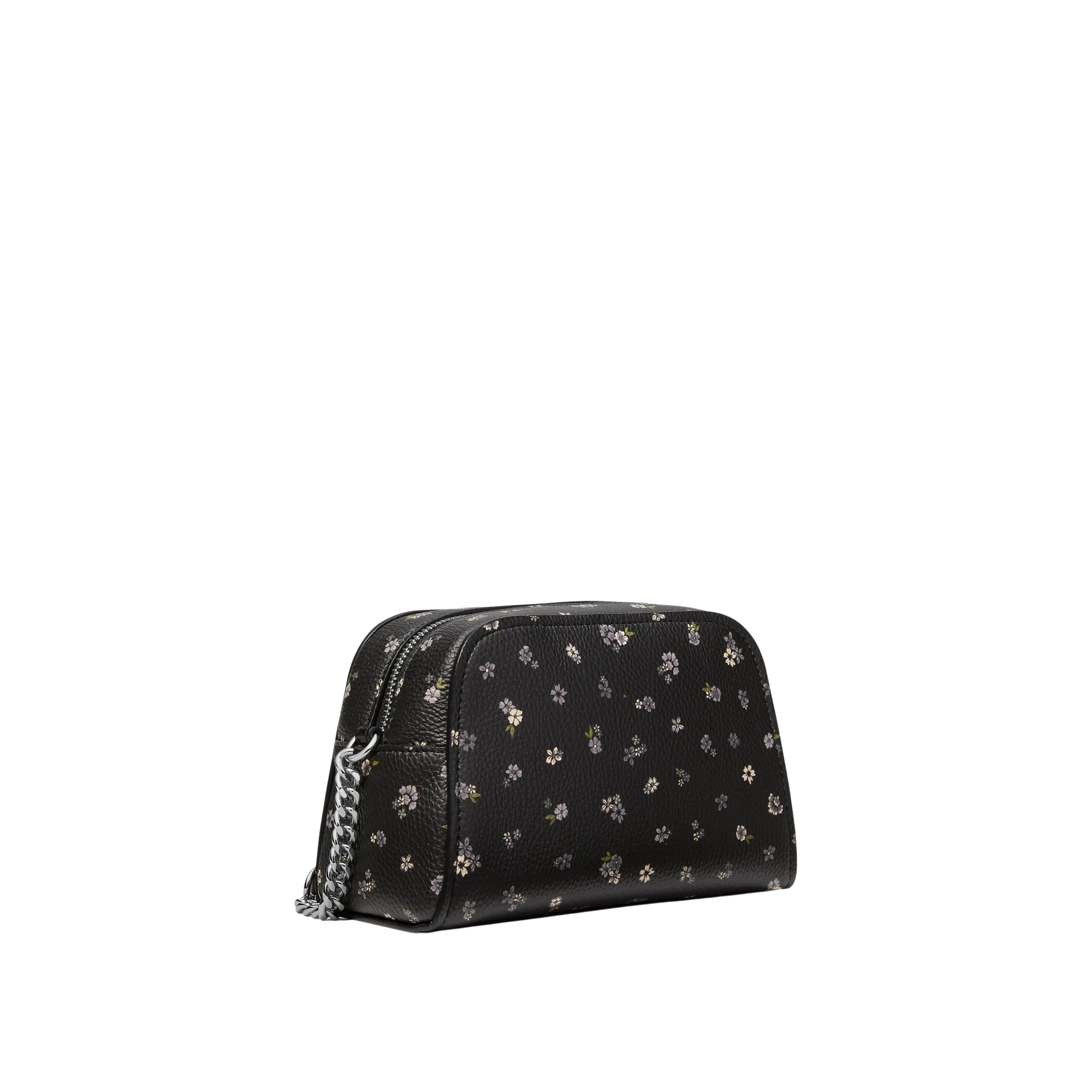 Michael Kors Women Ashton Extra Small Floral Printed Camera Crossbody Bag  - Black
