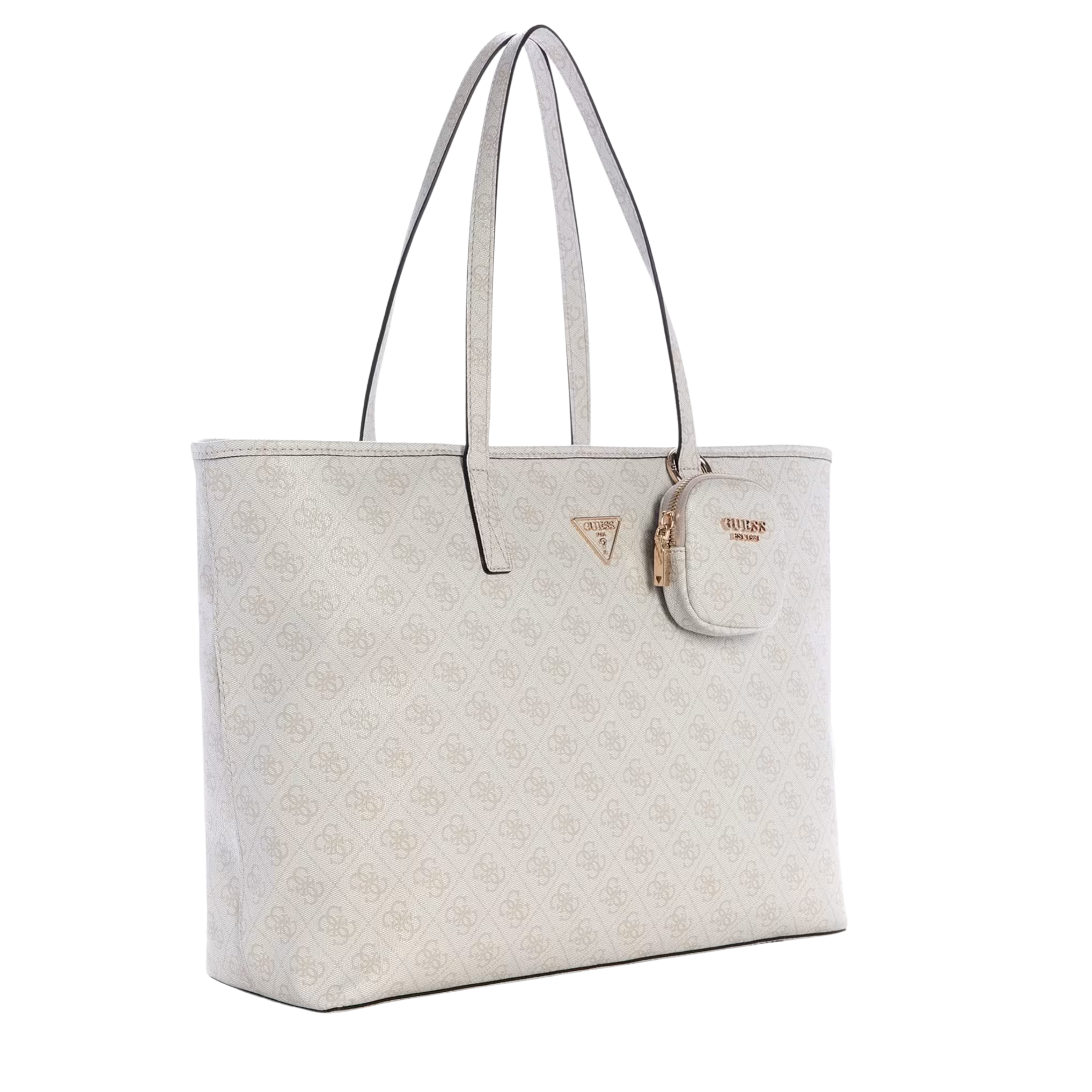 Guess Women Power Play II Quattro G Large Tech Tote - Dark Oak