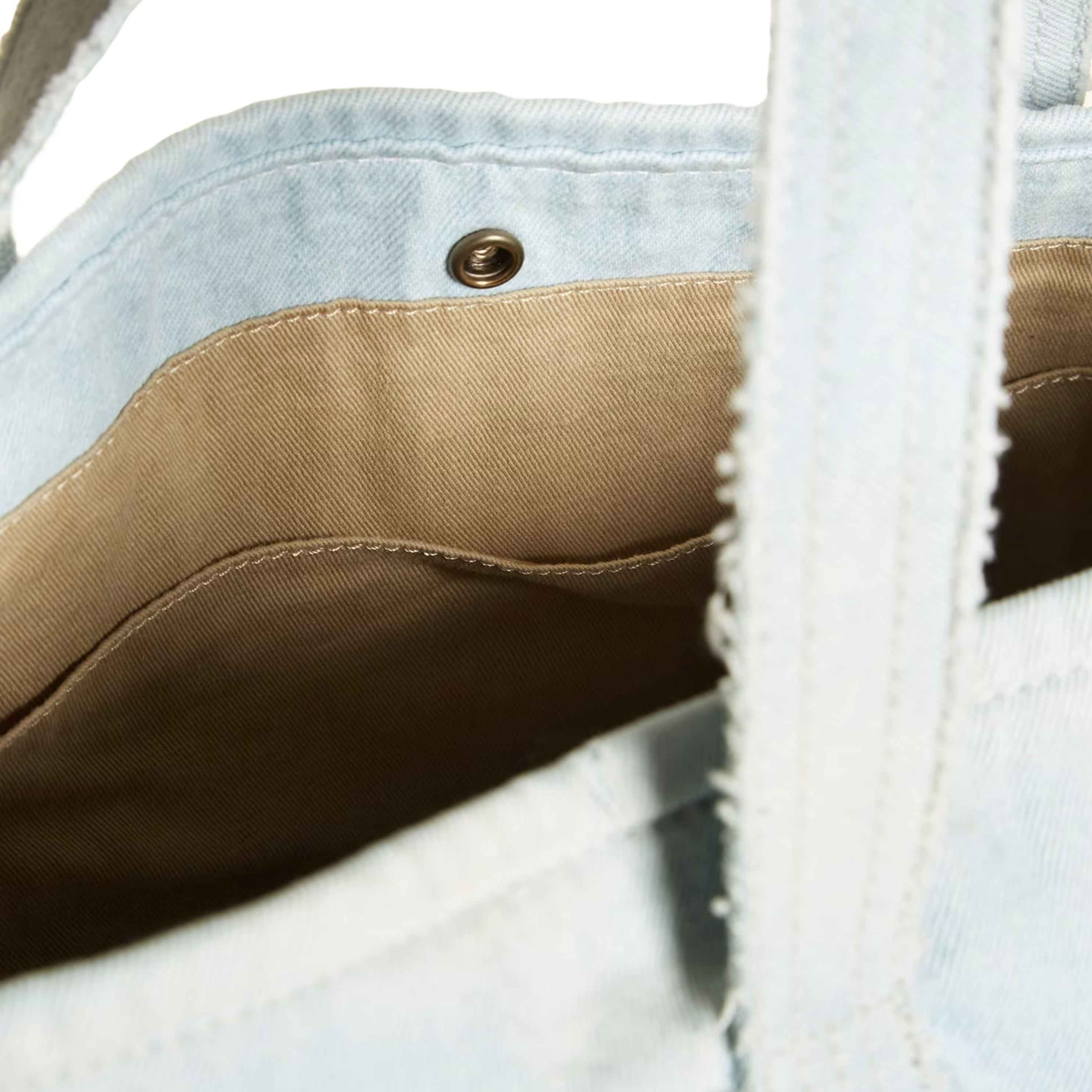 Guess Women Denim Tote Bag - Washed Bluish Denim