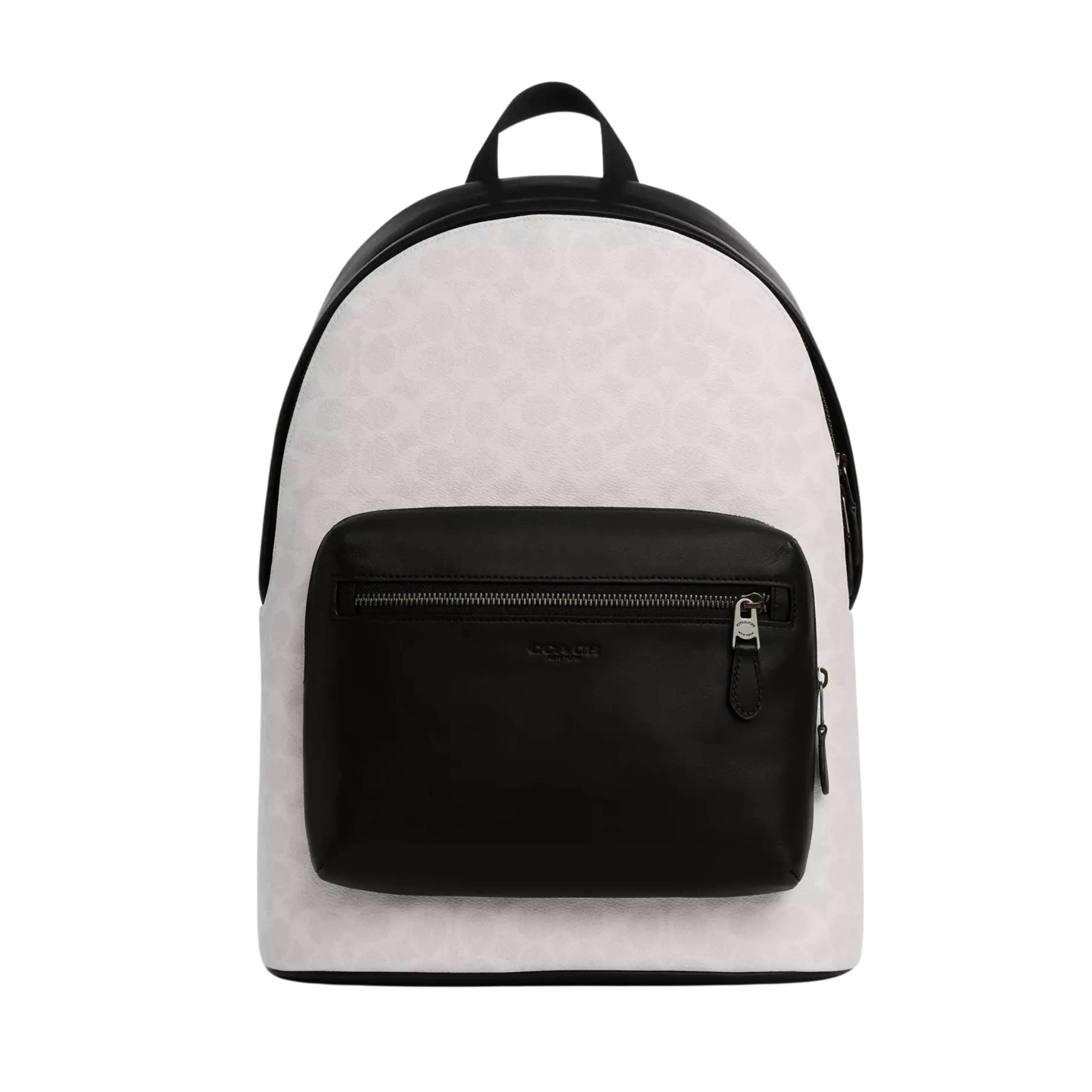 Coach West Backpack in Signature Canvas - Chalk Black