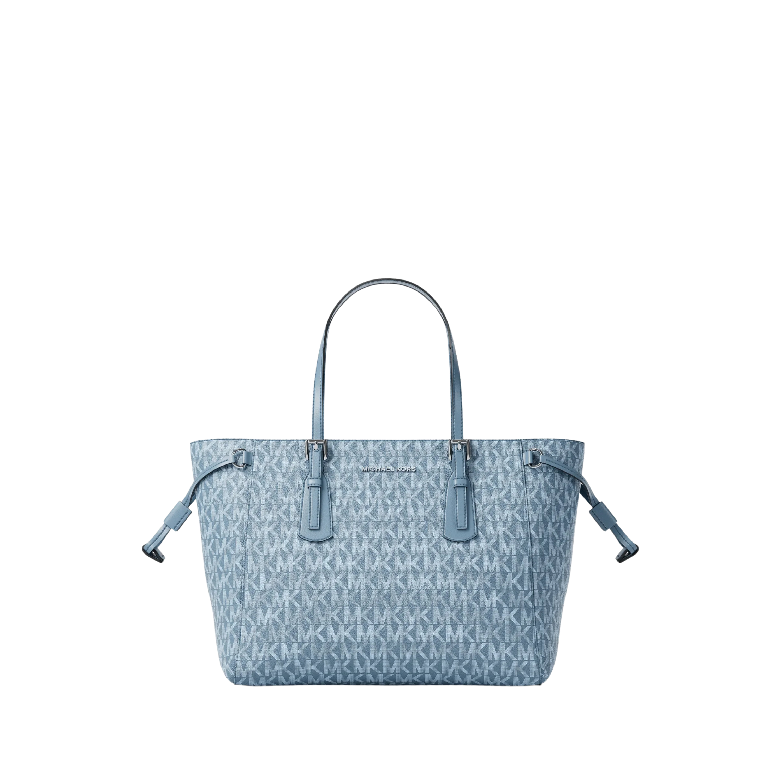 Michael Kors Women Voyager Extra Small Signature Logo Tote Bag - Denim