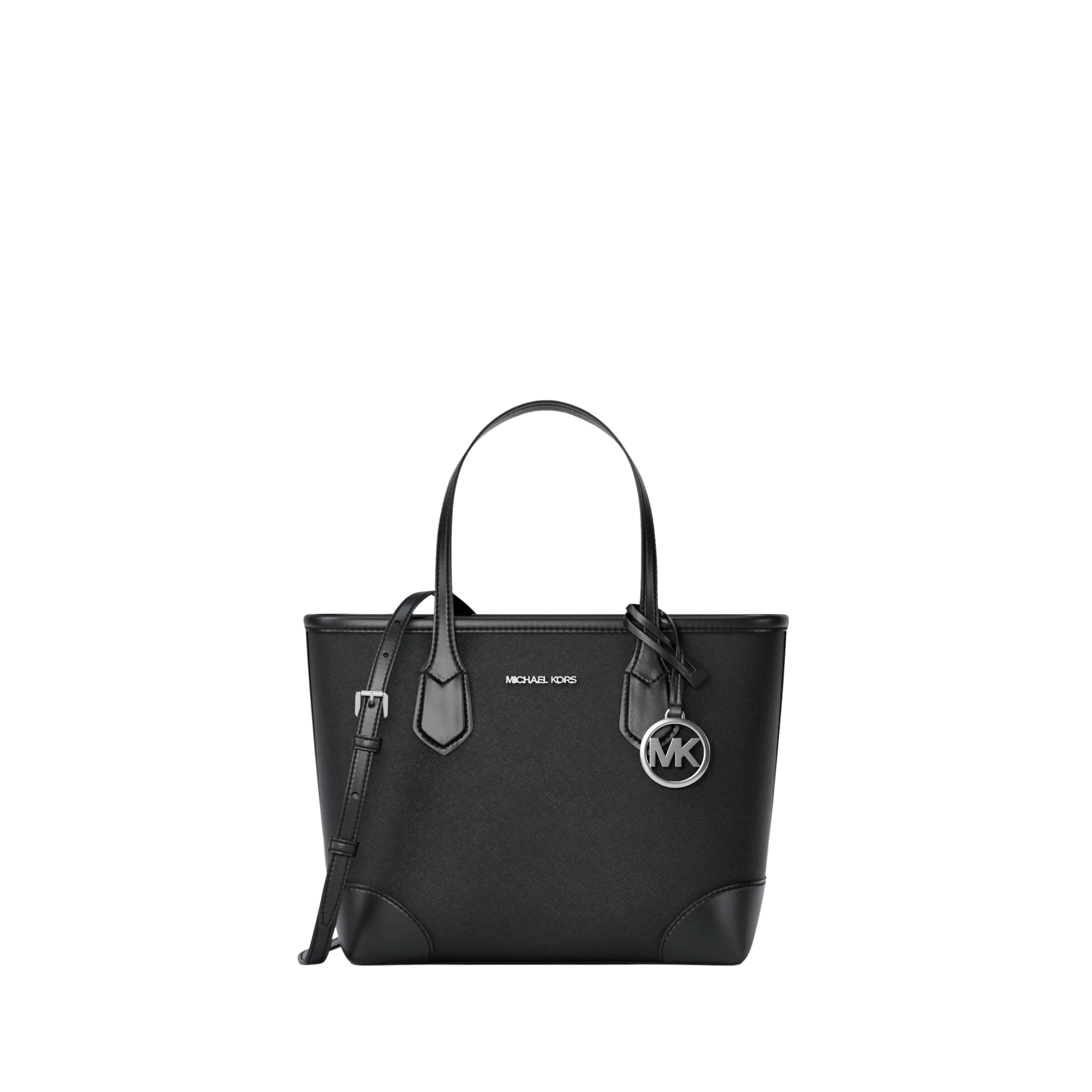 Michael Kors Women Eva Extra Small Saffiano Leather Convertible Tote Bag - Black