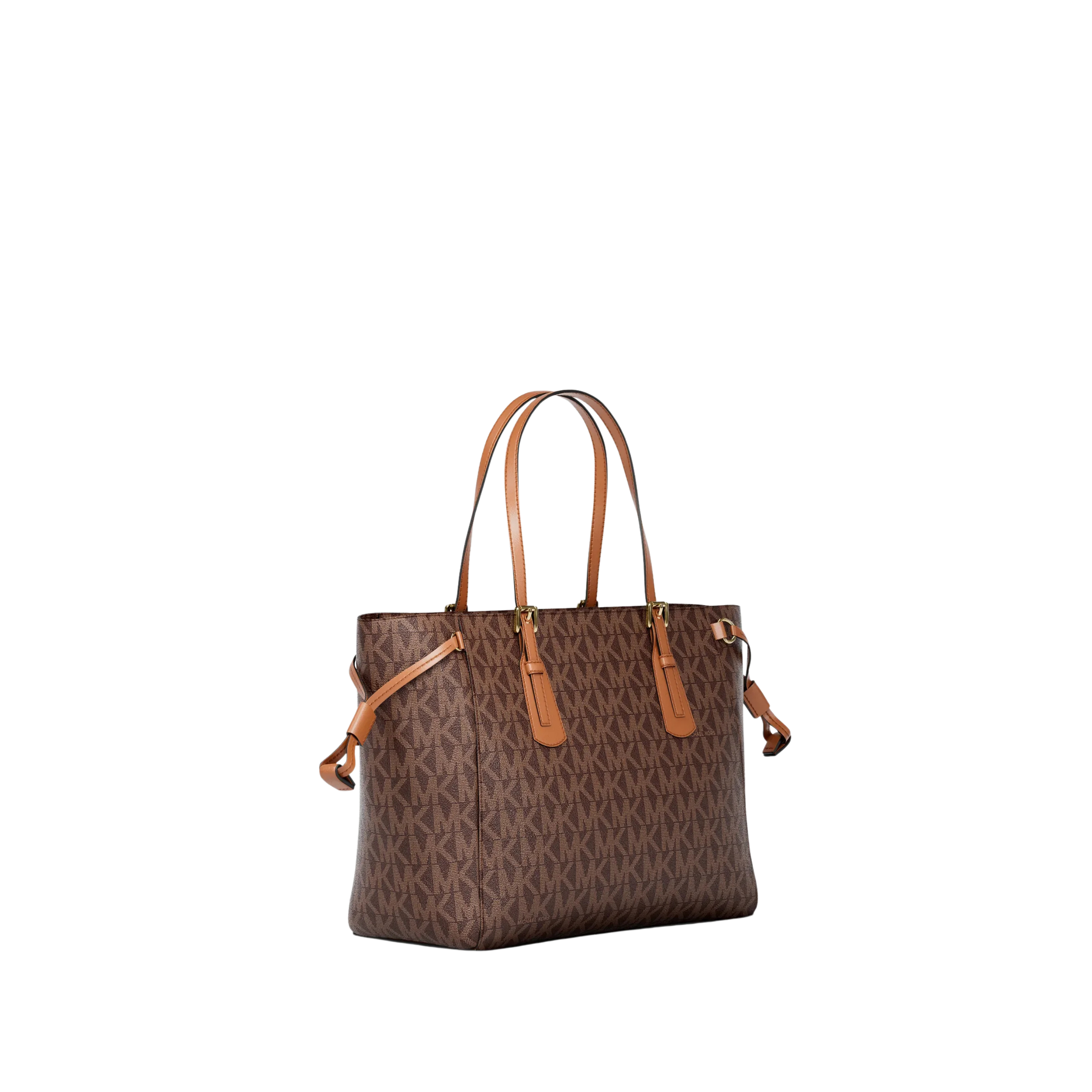 Michael Kors Women Voyager Extra Small Signature Logo Convertible Crossbody Bag - Brown